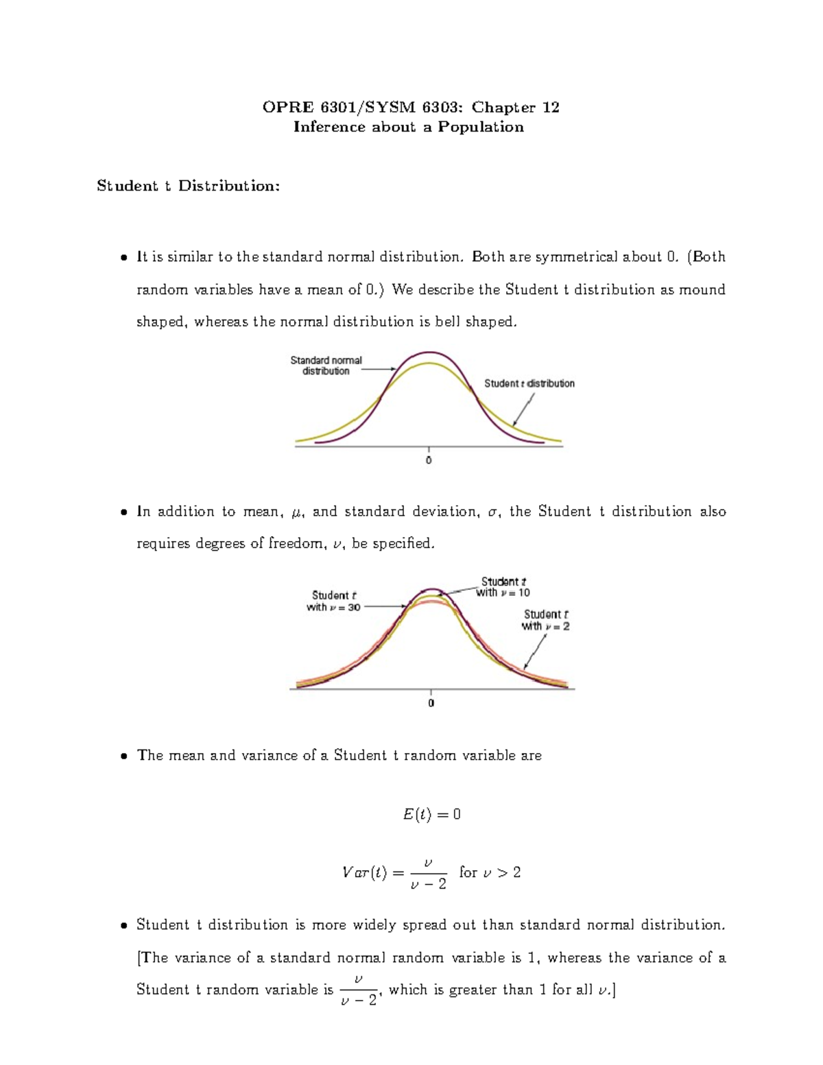 Chapter 12 - OPRE6301 - OPRE 6301/SYSM 6303: Chapter 12 Inference About ...