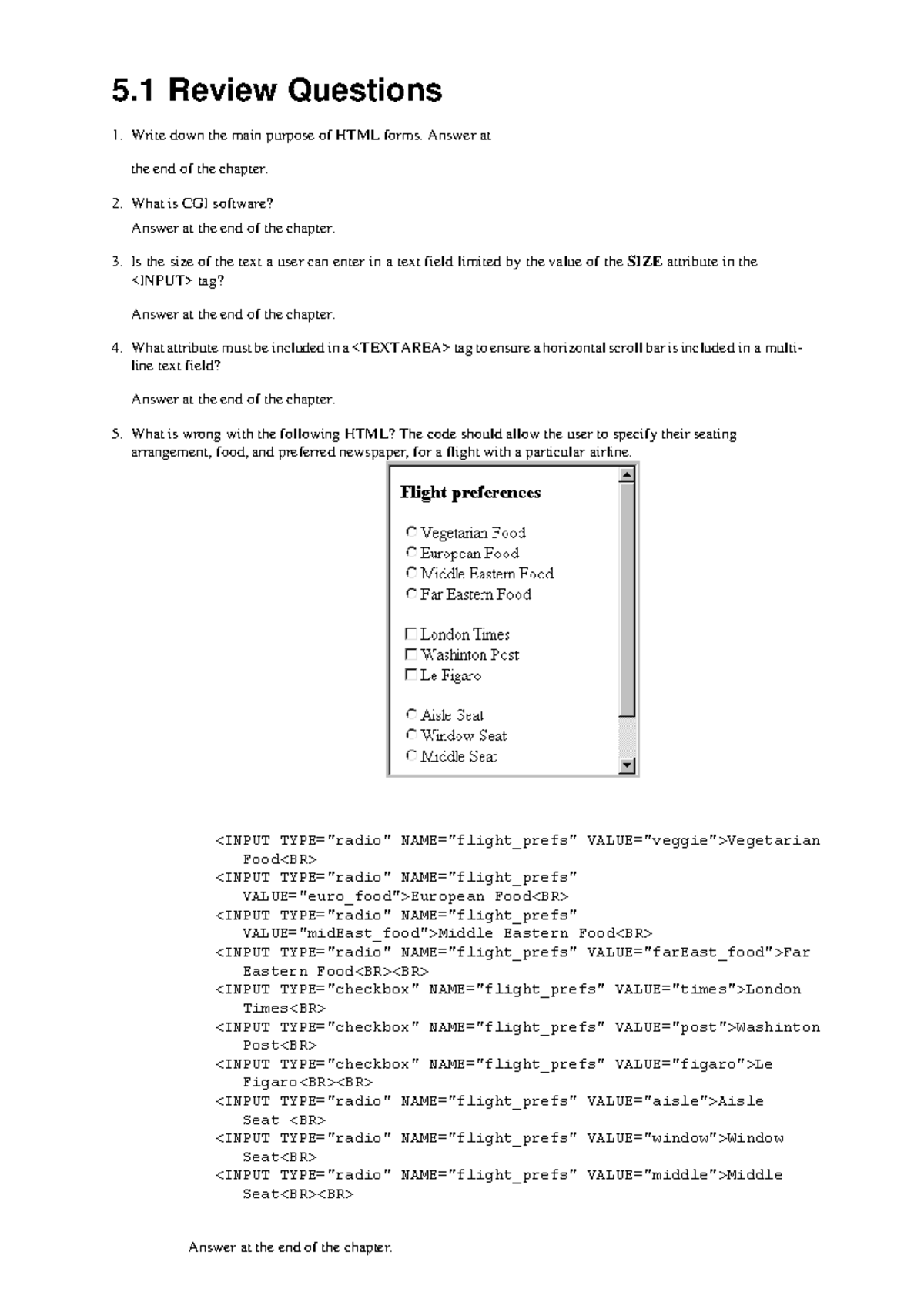 web-designing-chapter-5-part-2-5-review-questions-write-down-the