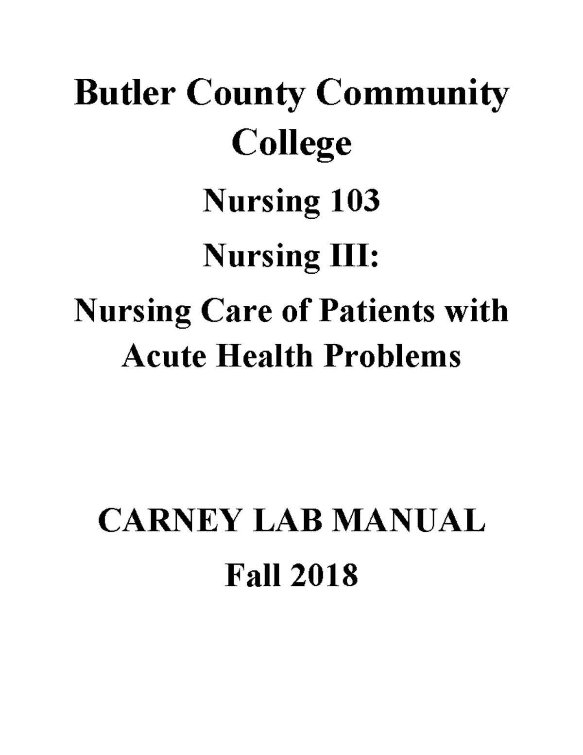 butler community college nursing application