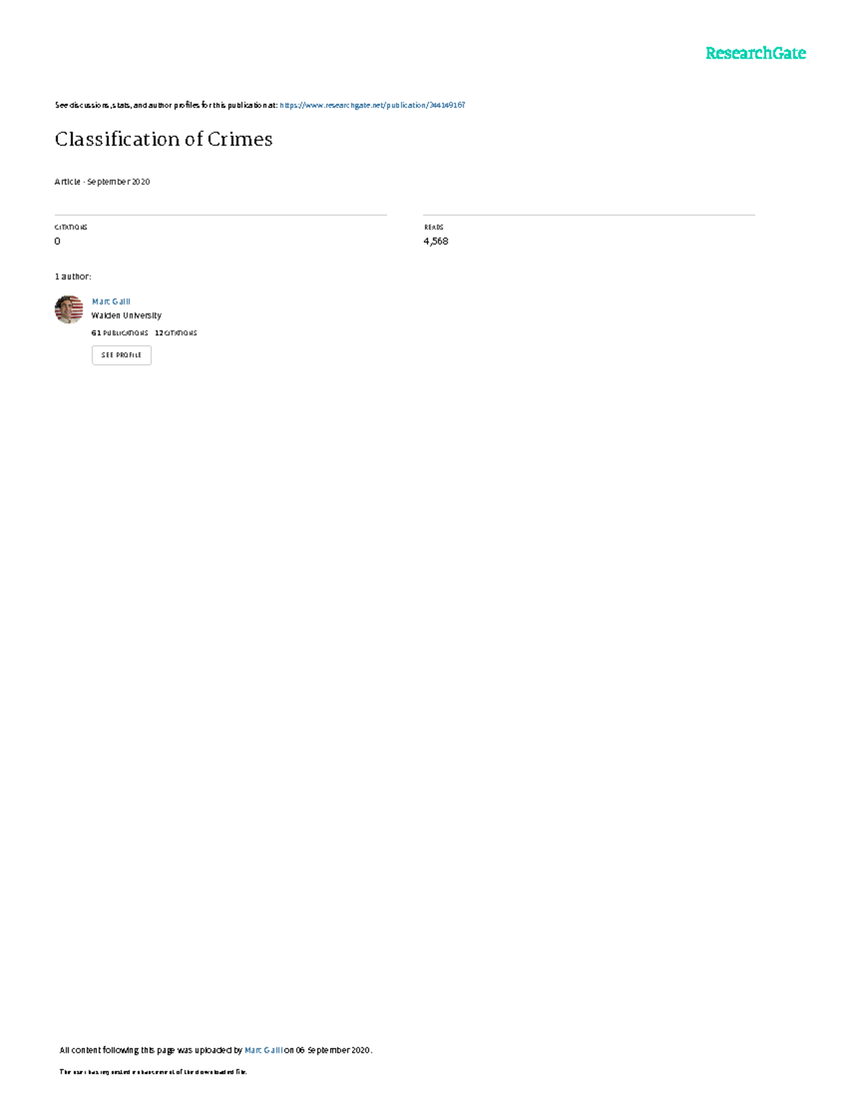 Classificationof Crimes - See discussions, stats, and author profiles ...