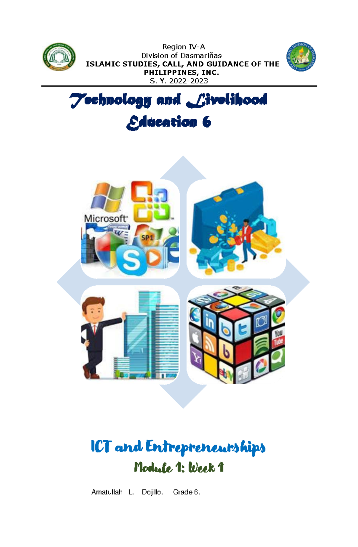 TLE-ICT-G6-Q1 Week1 - GTRSGRSDGSDRGDGD - Region IV-A Division of ...