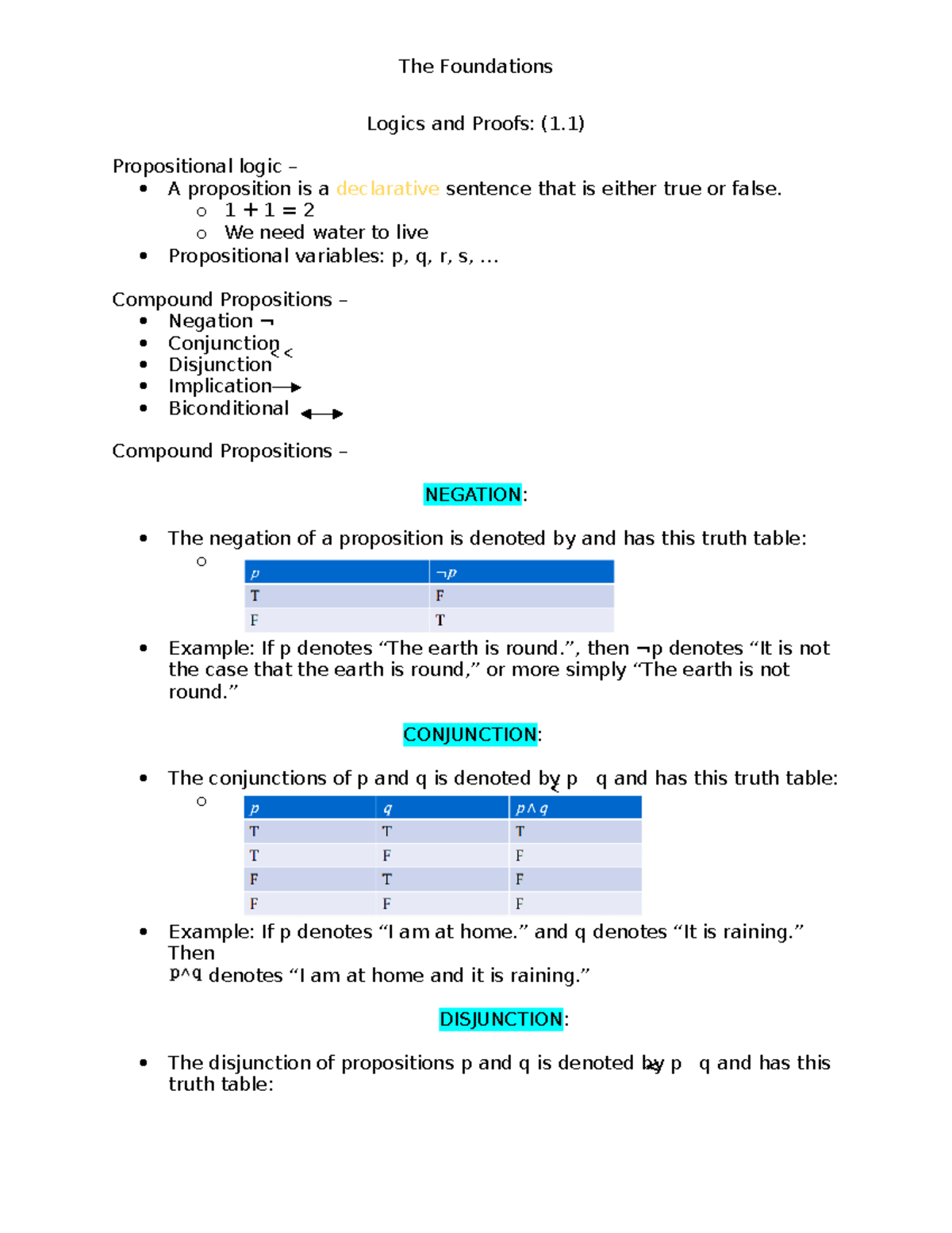 COMP 232 notes