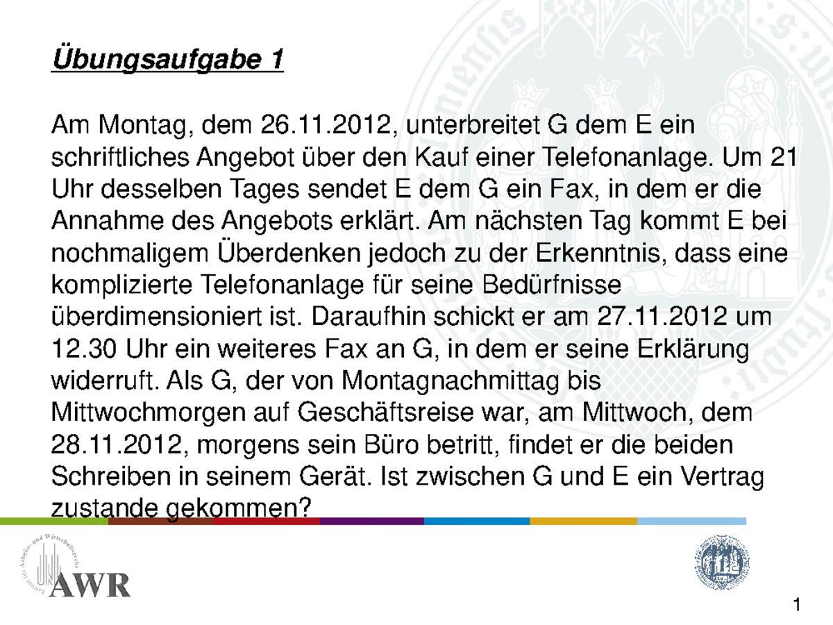 Fallbeispiele Für Erzieherausbildung Mit Lösungen Übungsstunde 3 - Fallbeispiele mit Lösungen SS2015 - 1 Am Montag, dem