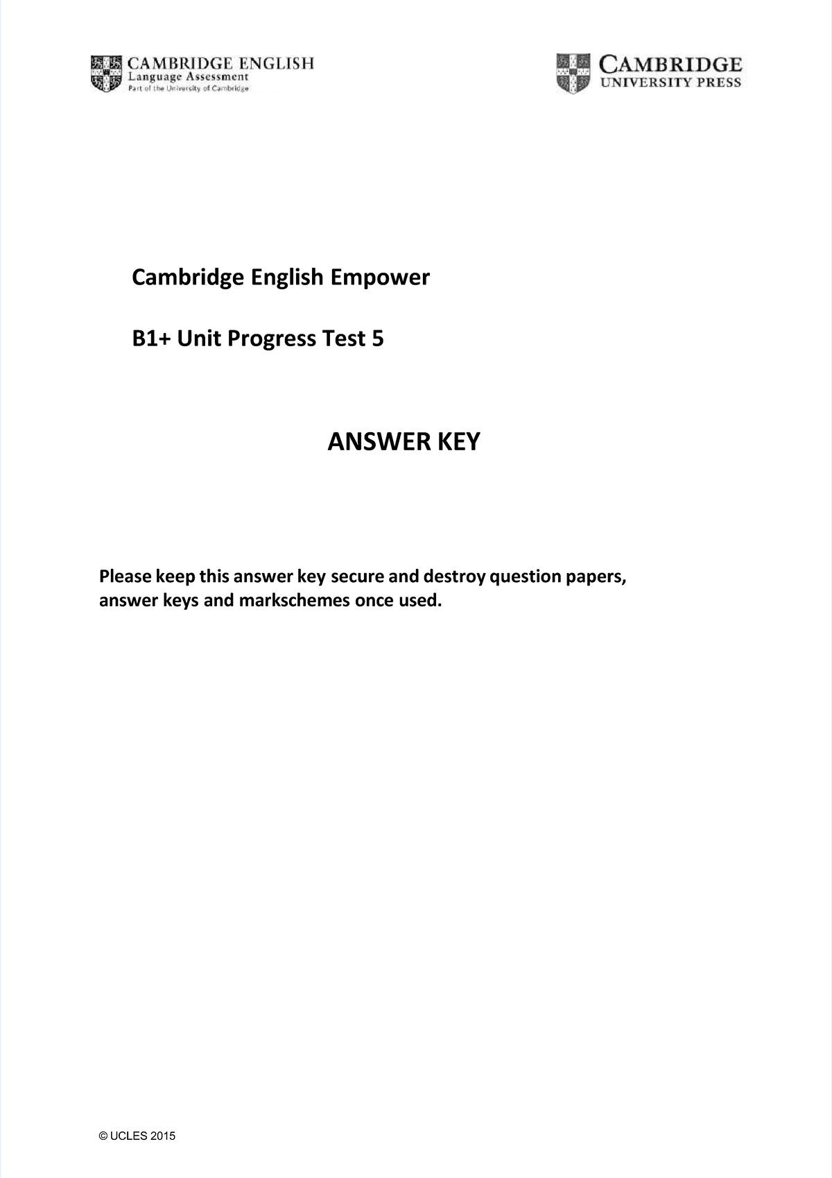 Pdf-cambridge-english-empower-b1-unit-progress-test-5-answer-key ...