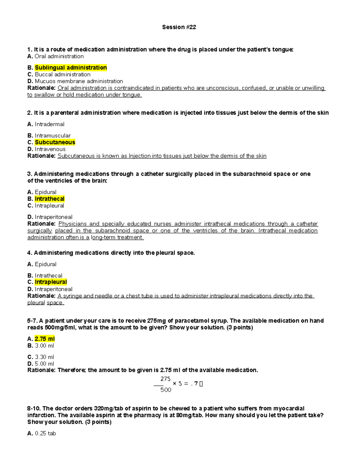 Funda LAB Session 22 Answers Session 1. It is a route of