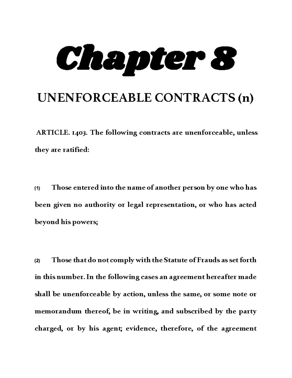 chapter-8-unenforceable-contracts-chapter-8-unenforceable-contracts