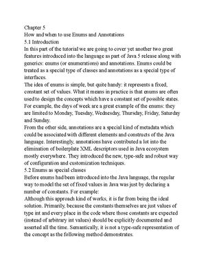 Java Notes (CH2) - Chapter 2 Using methods common to all objects 2 ...