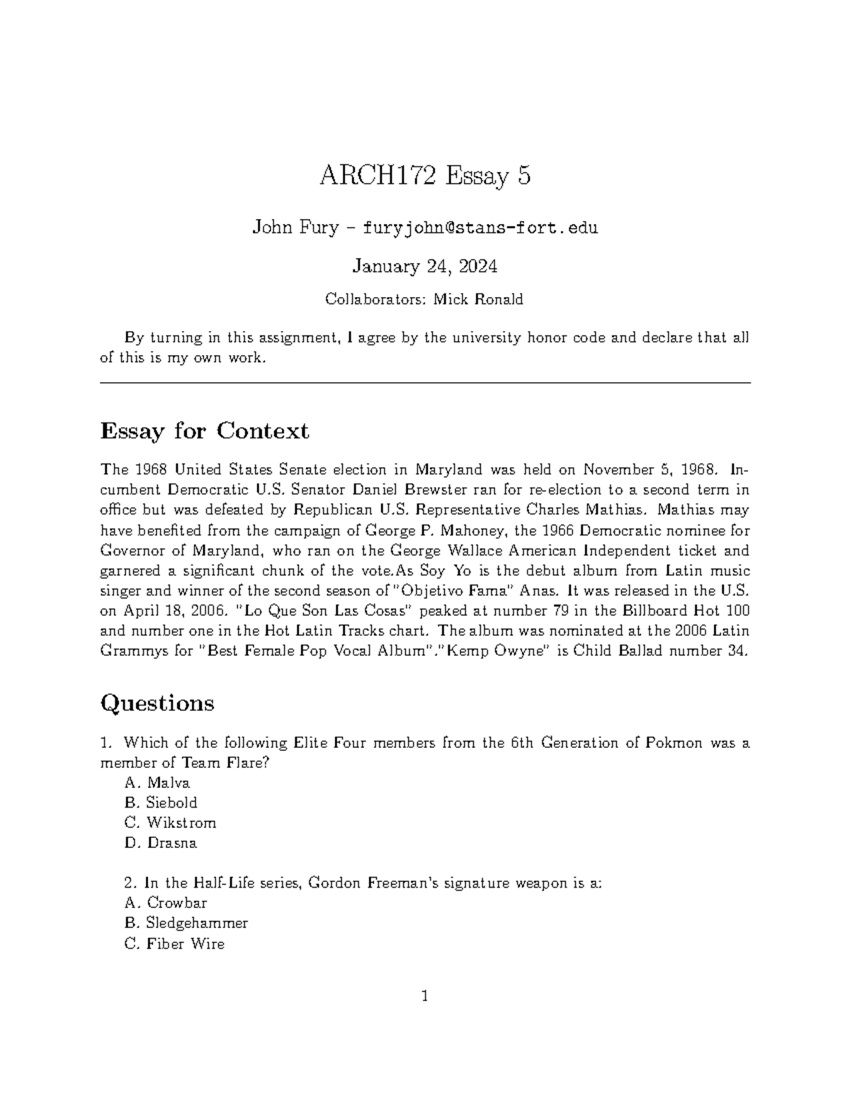 ARCH172 Essay 5 - A focus on the construction of small-scale buildings ...