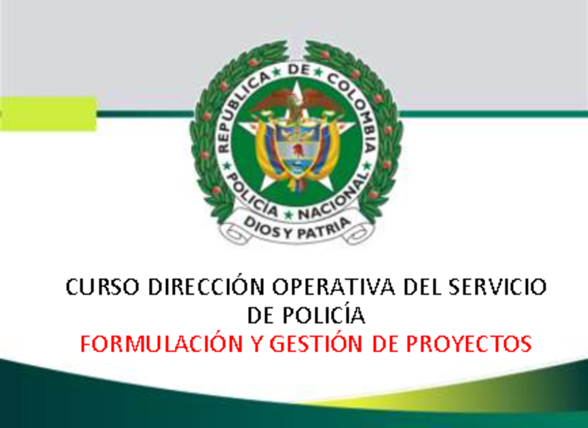 Capítulo 3 - PROYECTO - CURSO DIRECCIÓN OPERATIVA DEL SERVICIO DE
