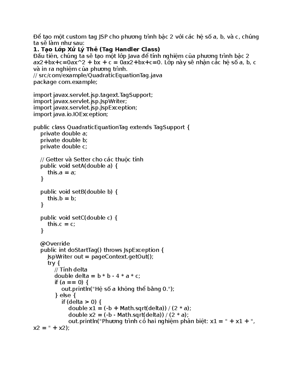 JSPCustom Tag 02 - Tutorial hướng dẫn làm các tag trong web Servlet ...