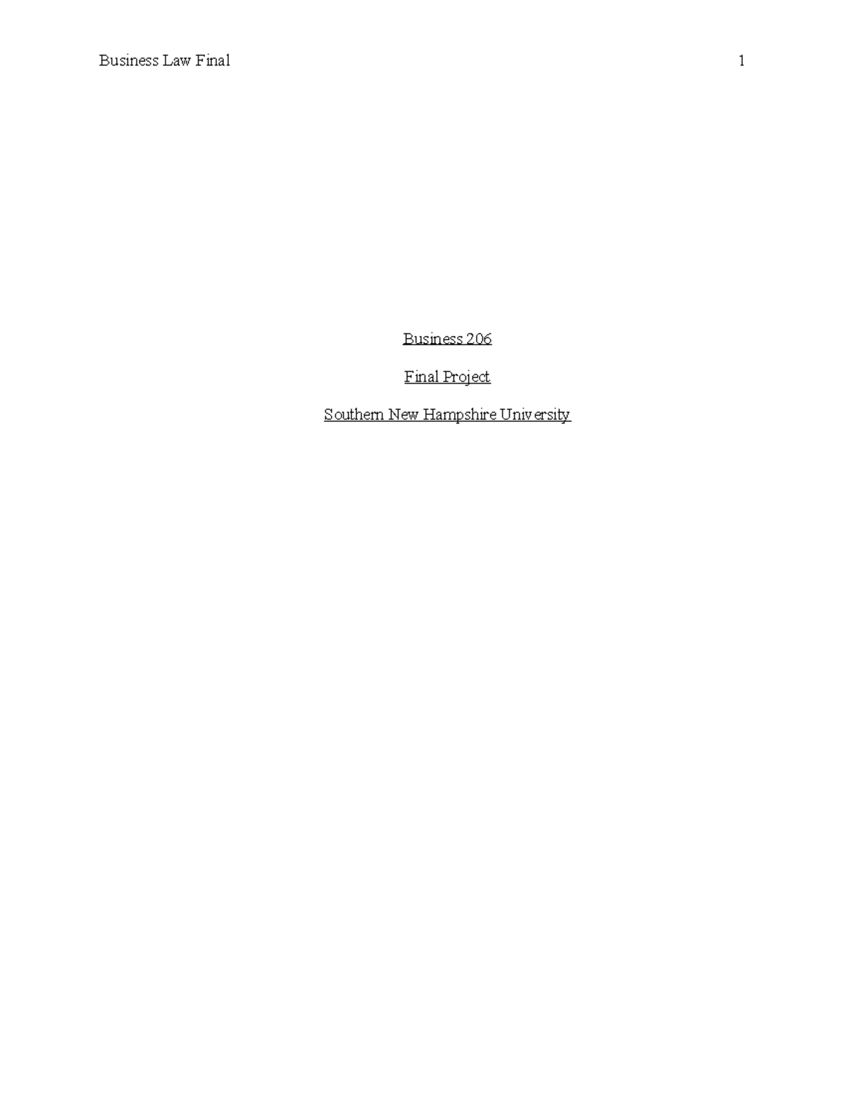 Bus 206 case study milestones 1 2 3 - Business 206 Final Project ...