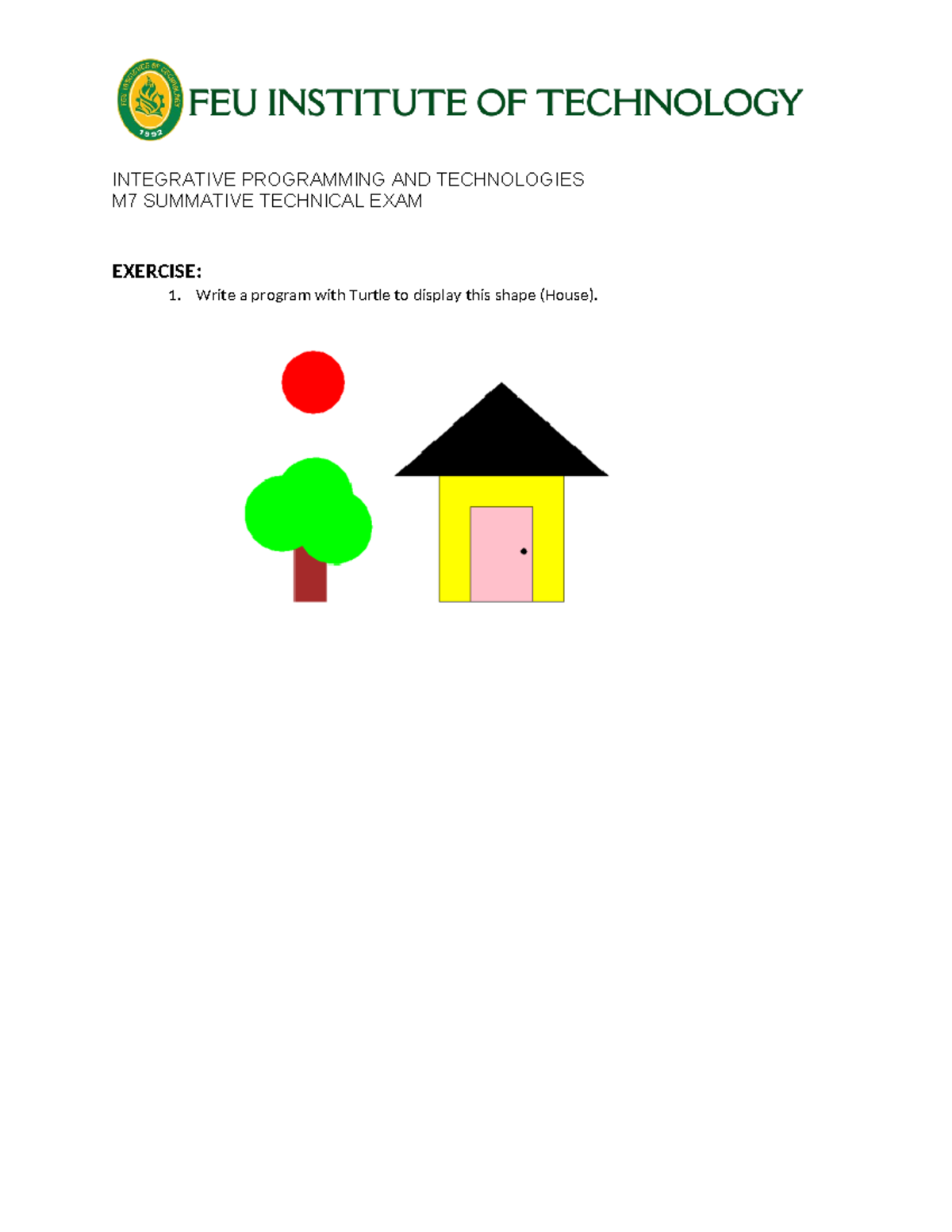 Module 7 summative technical exam integrative programming and