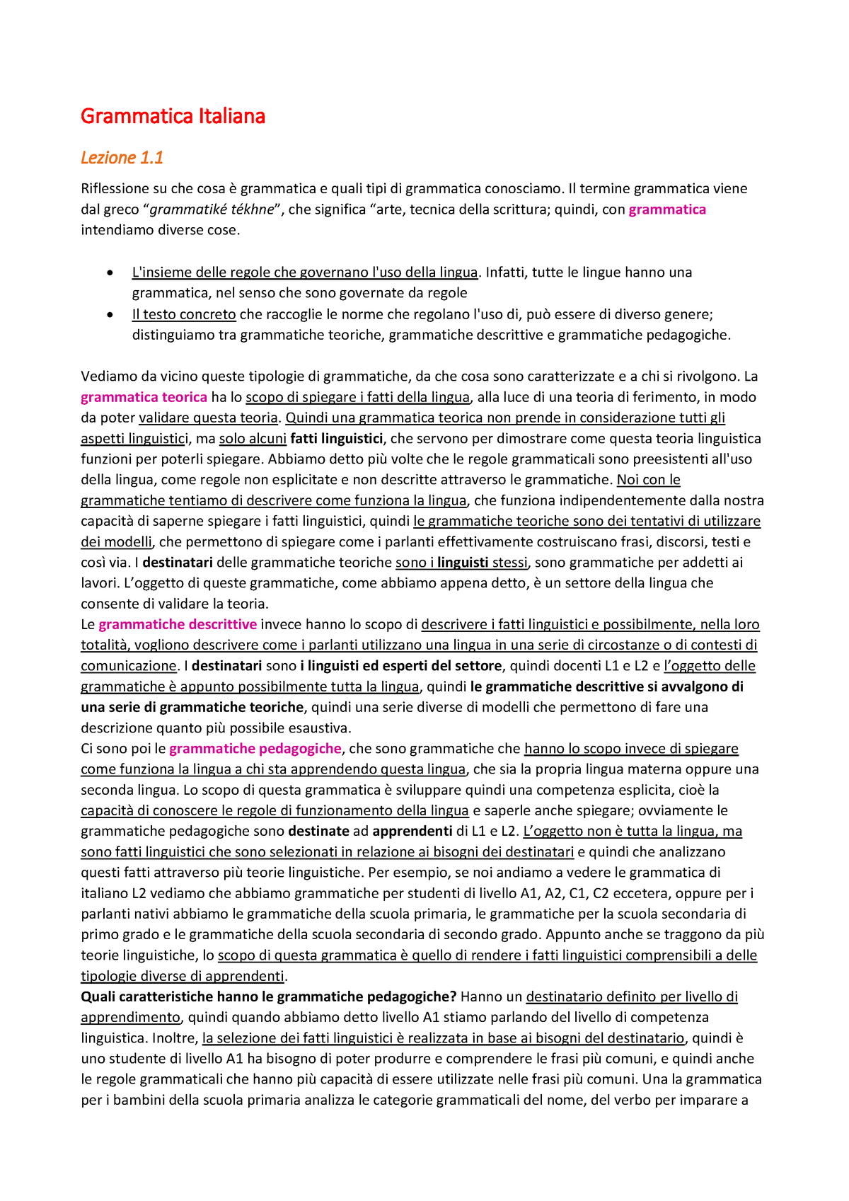 predicato verbal..  Insegnamento della scrittura, Lezioni di grammatica,  Istruzione