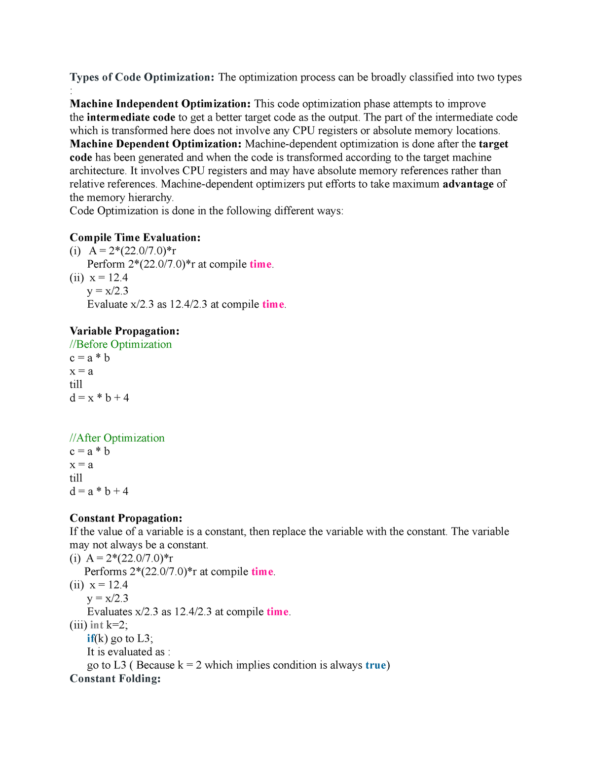 types-of-code-optimization-the-part-of-the-intermediate-code-which-is