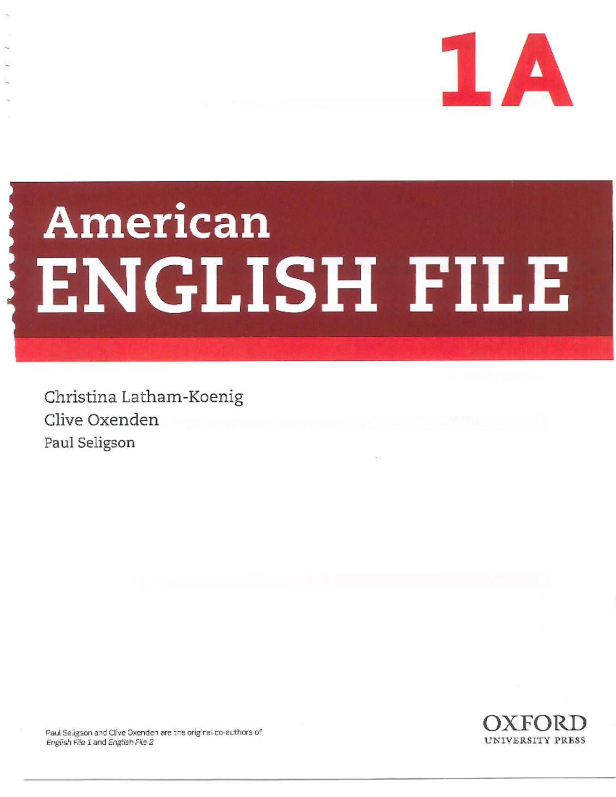 American English File 1A - Second Edition - Student Book + Workbook ...