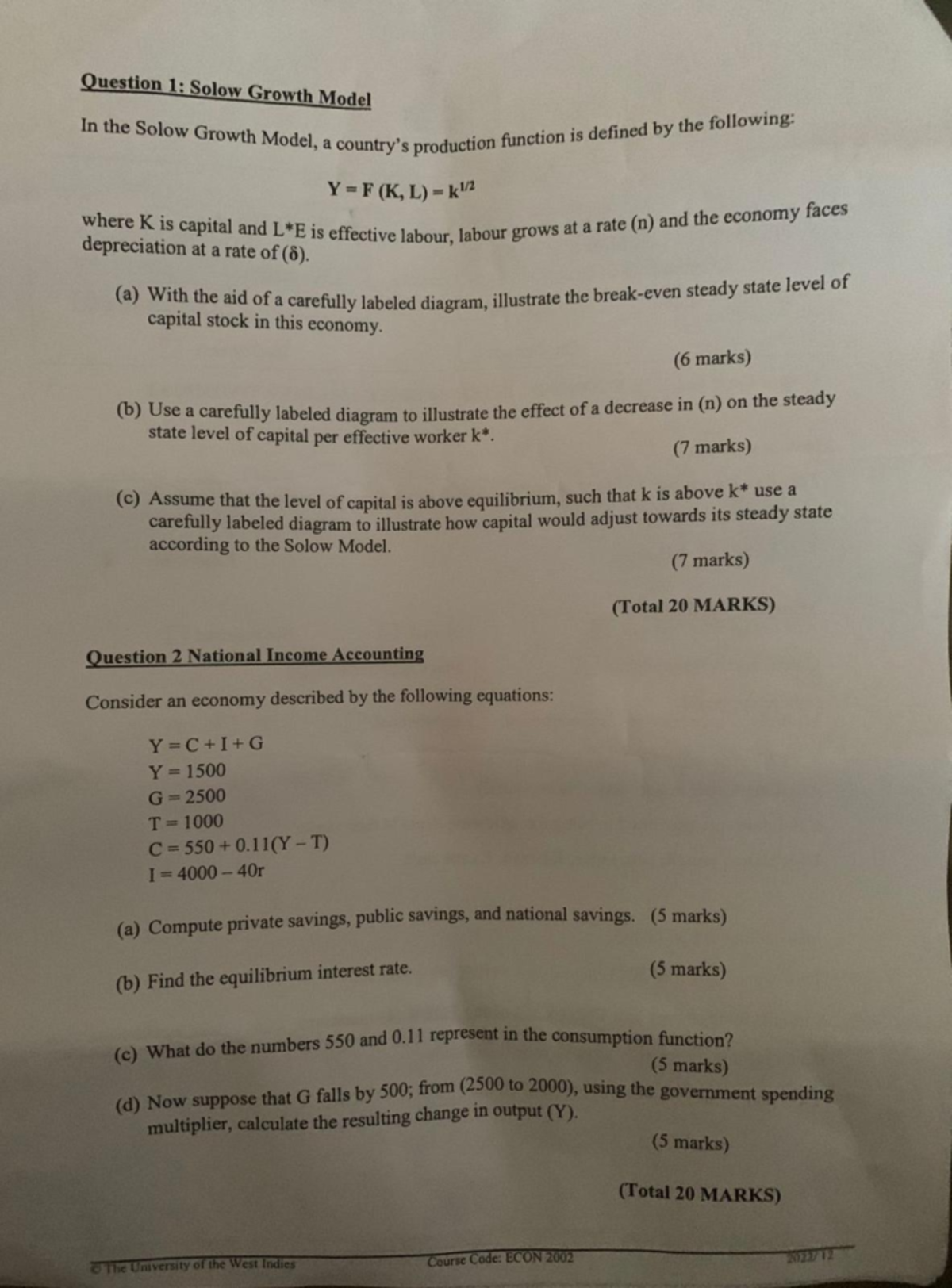 ECON2002-December 2022 - Macroeconomics 1 - Studocu