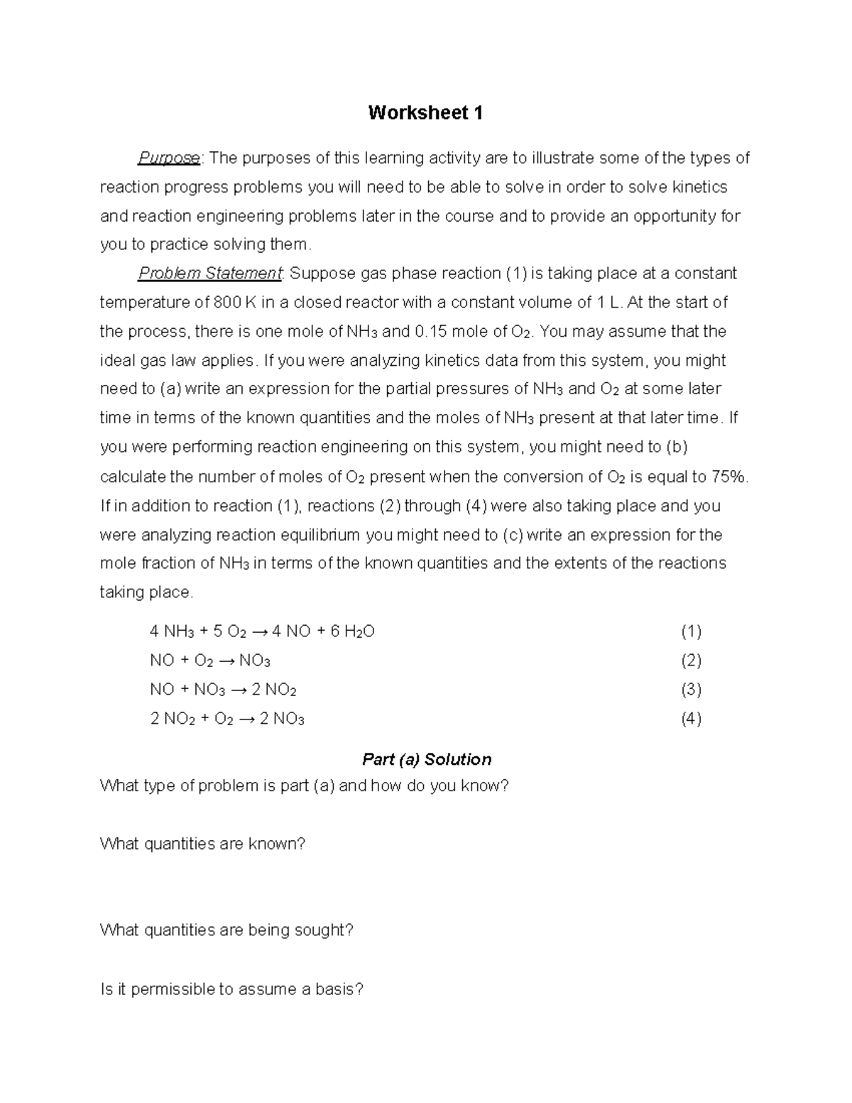 Worksheet 01 Worksheet 1 Purpose The purposes of this learning