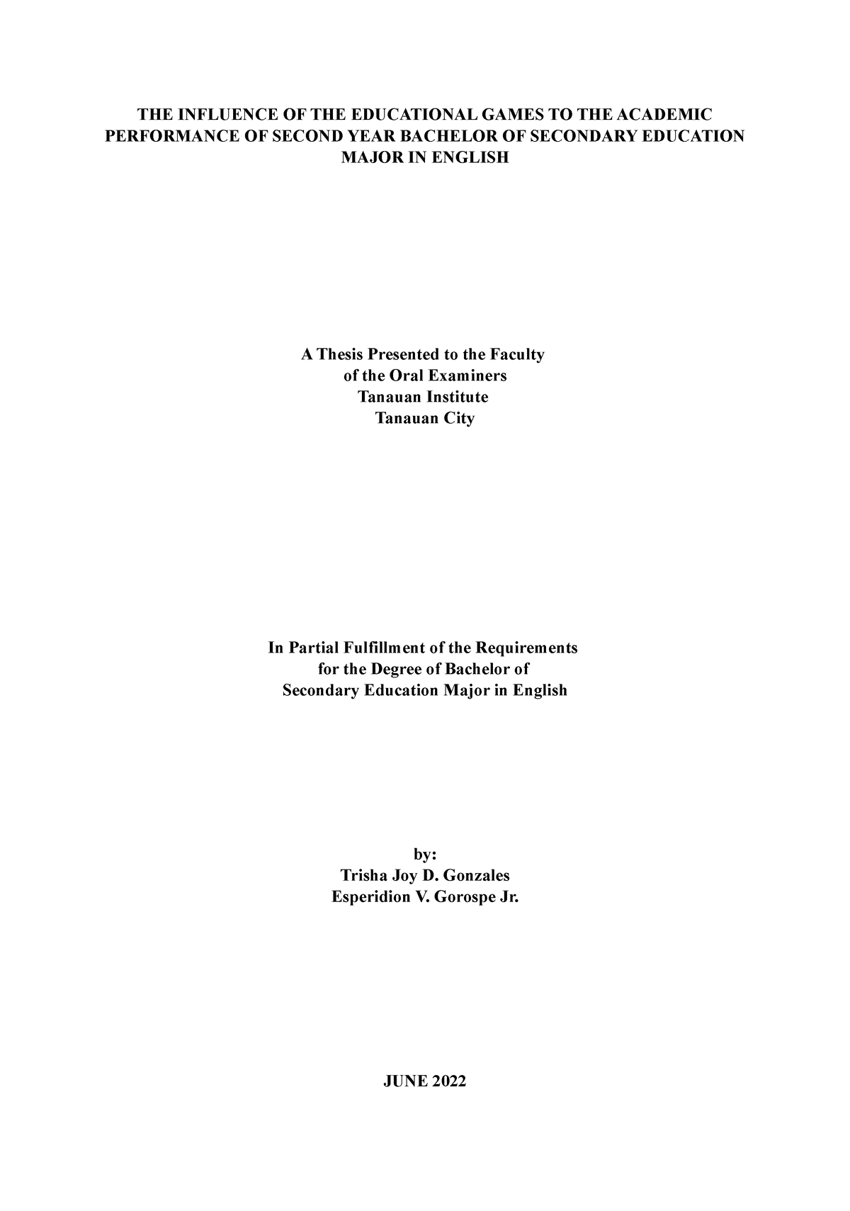 phd thesis on educational game