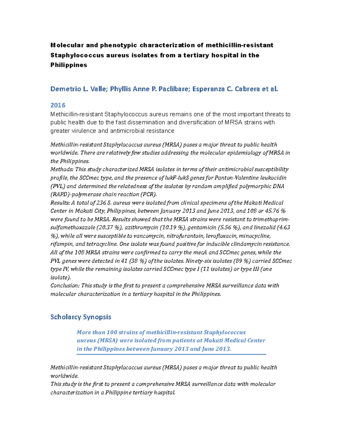 1 - THESIS - Molecular and phenotypic characterization of methicillin ...