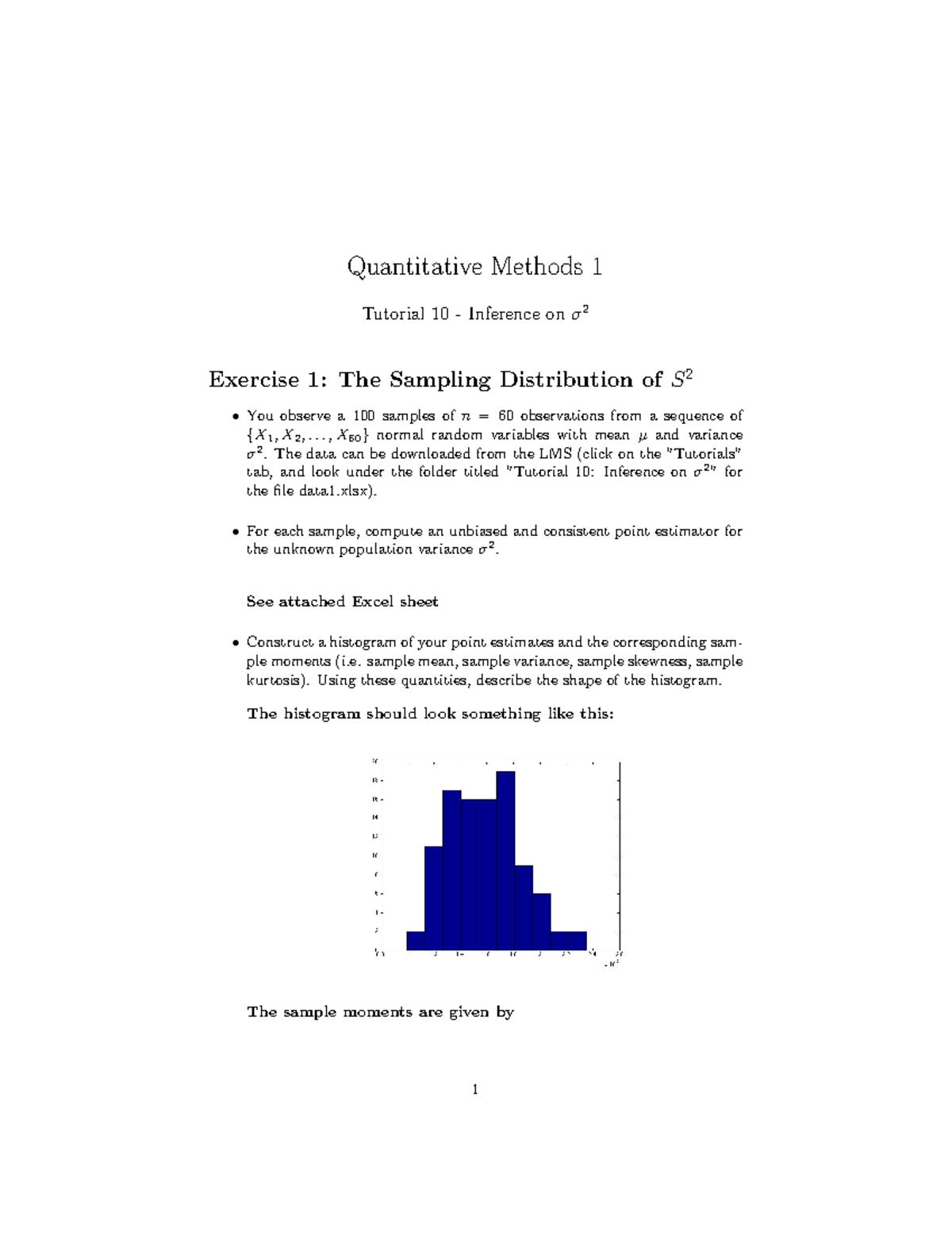 quantitative course work