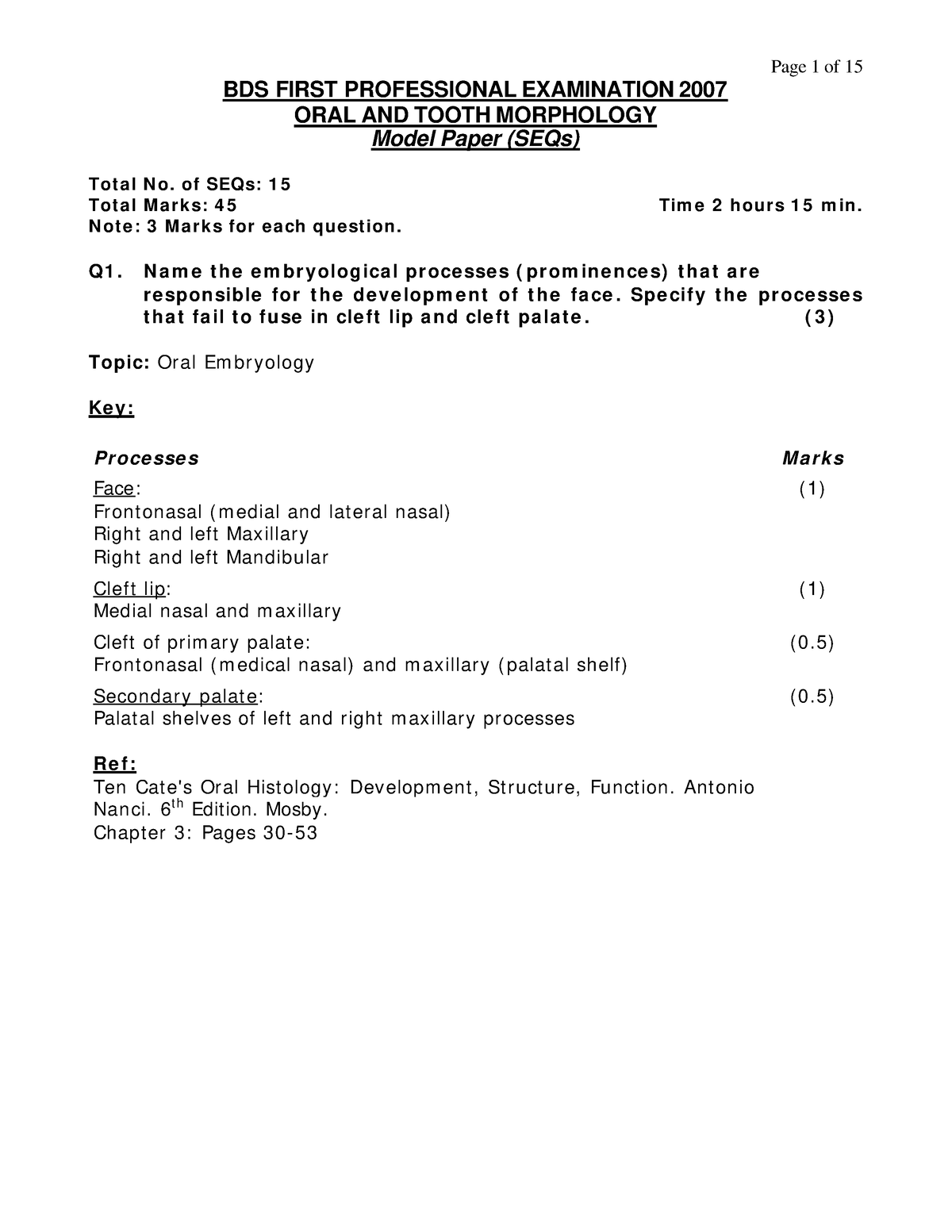 oral presentation mcqs