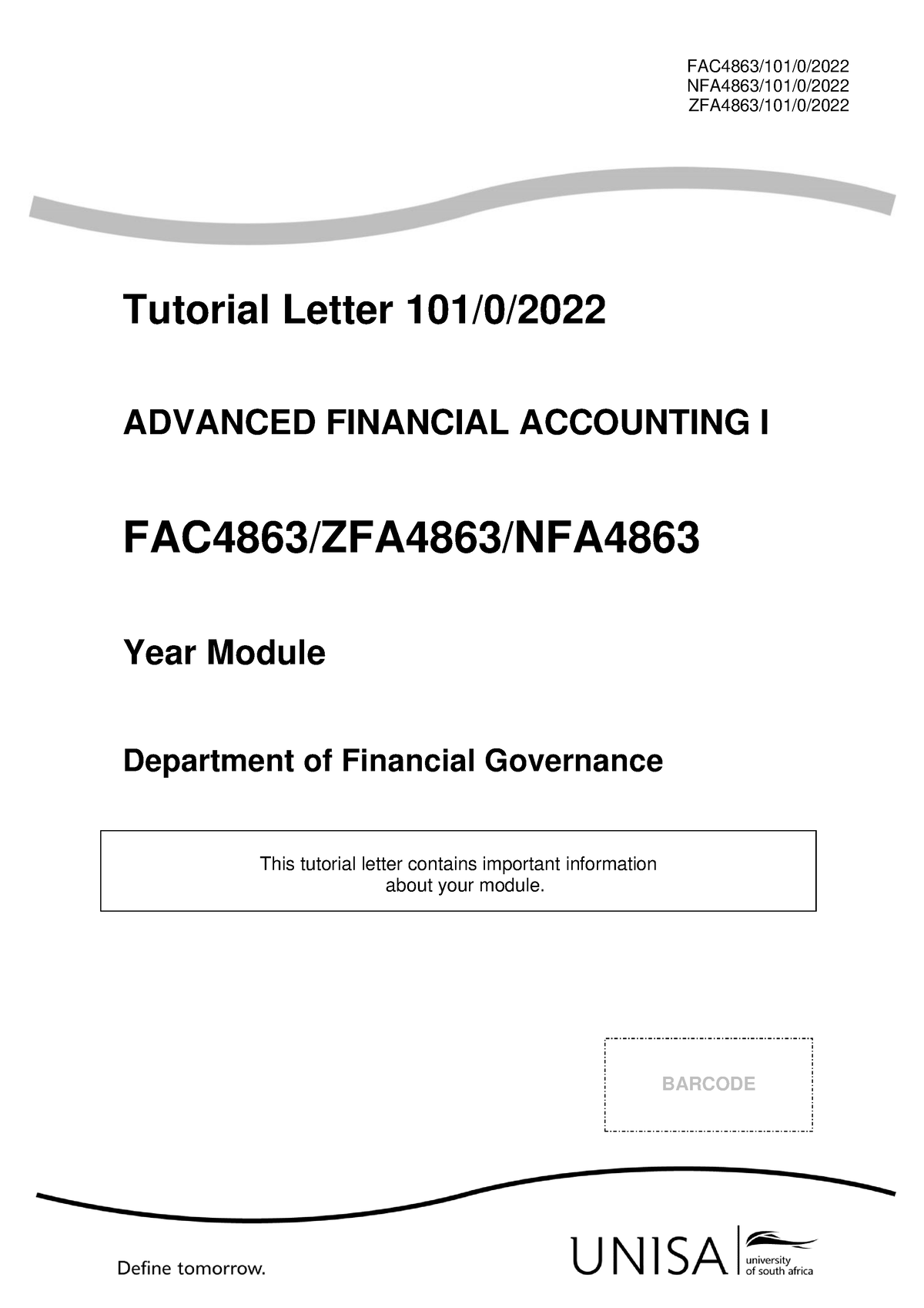 101 2022 0 B - Tutorial - FAC4863/101/0/ NFA4863/101/0/ ZFA4863/101/0 ...