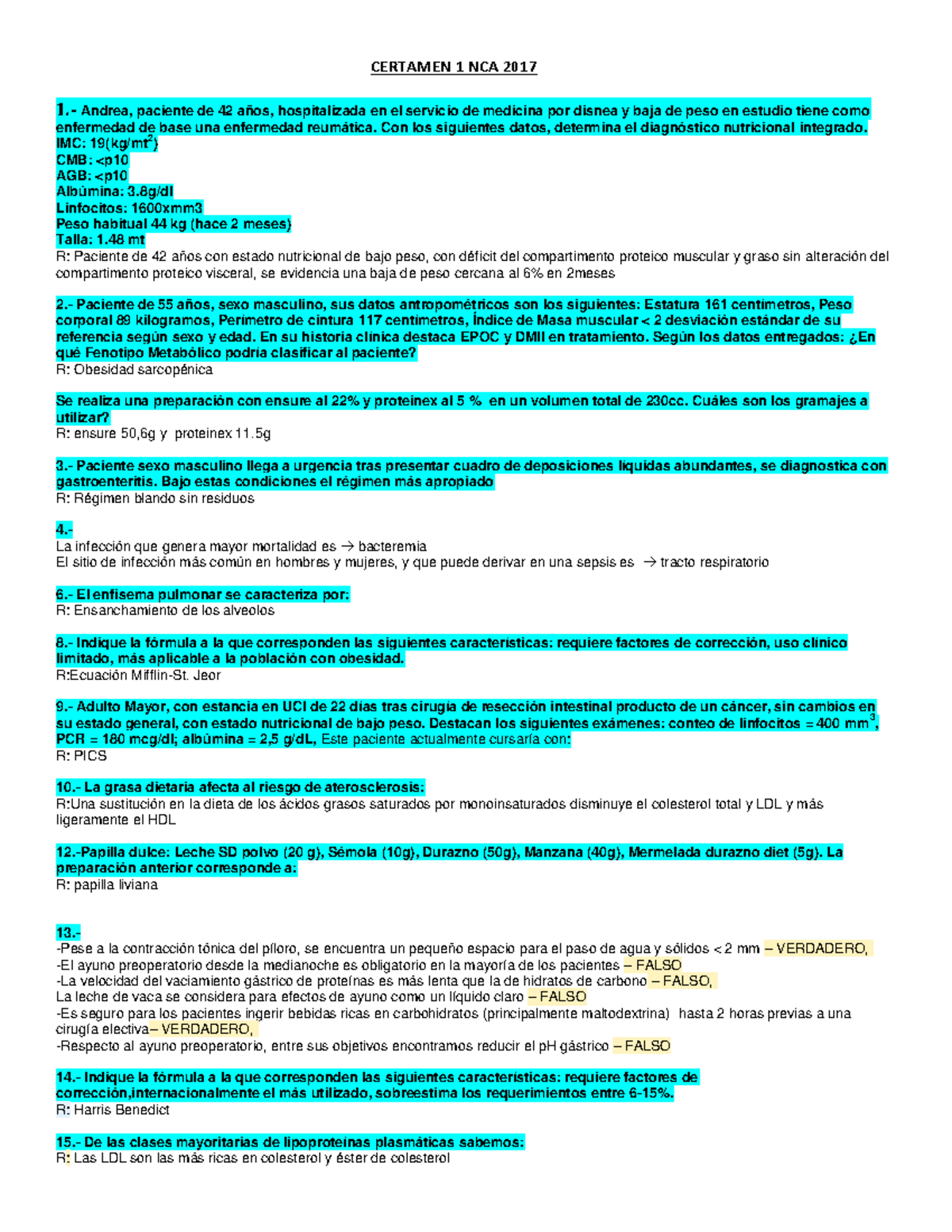 Regimen blando sin residuos