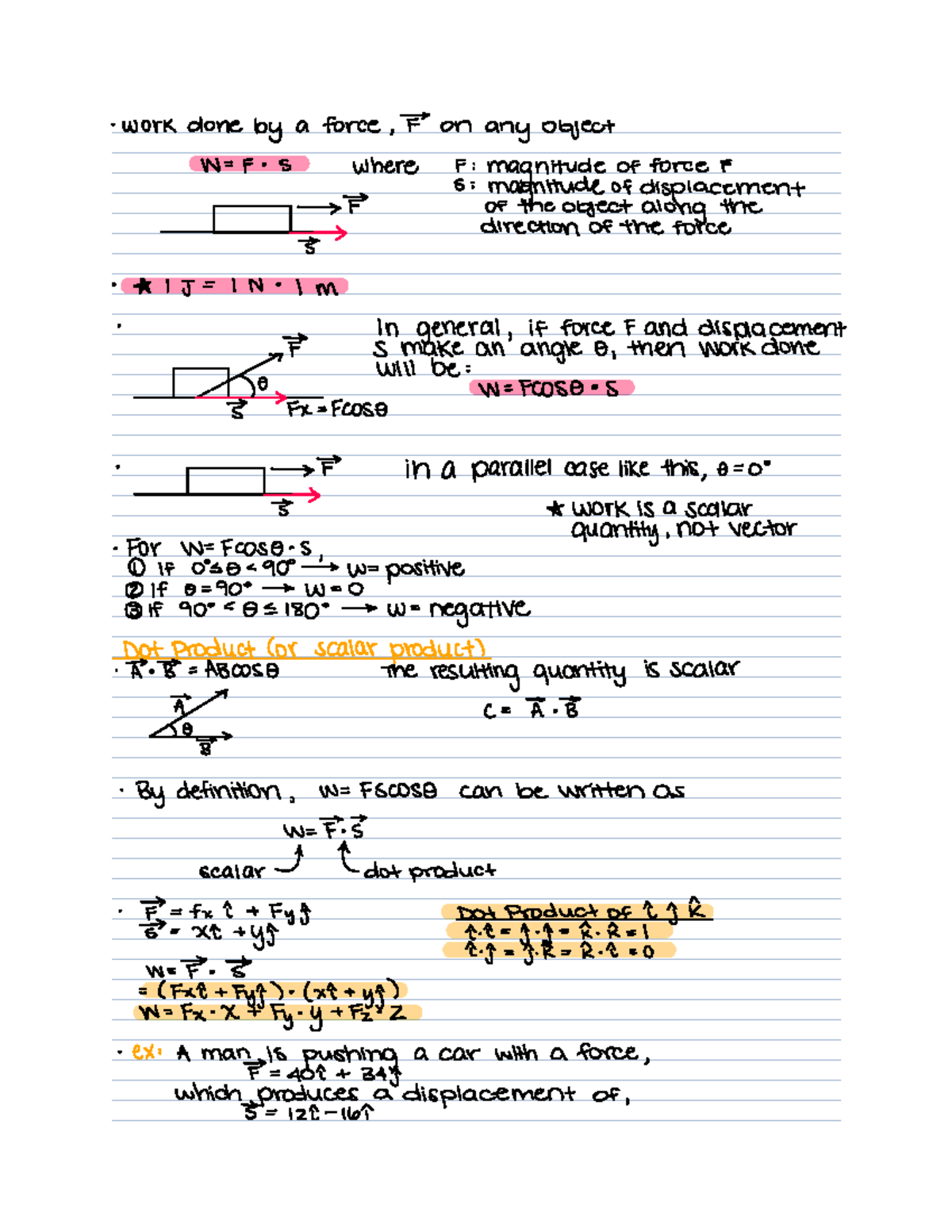 Chapter 6 Work And Kinetic Energy Phy48 Physics With Calculus Studocu