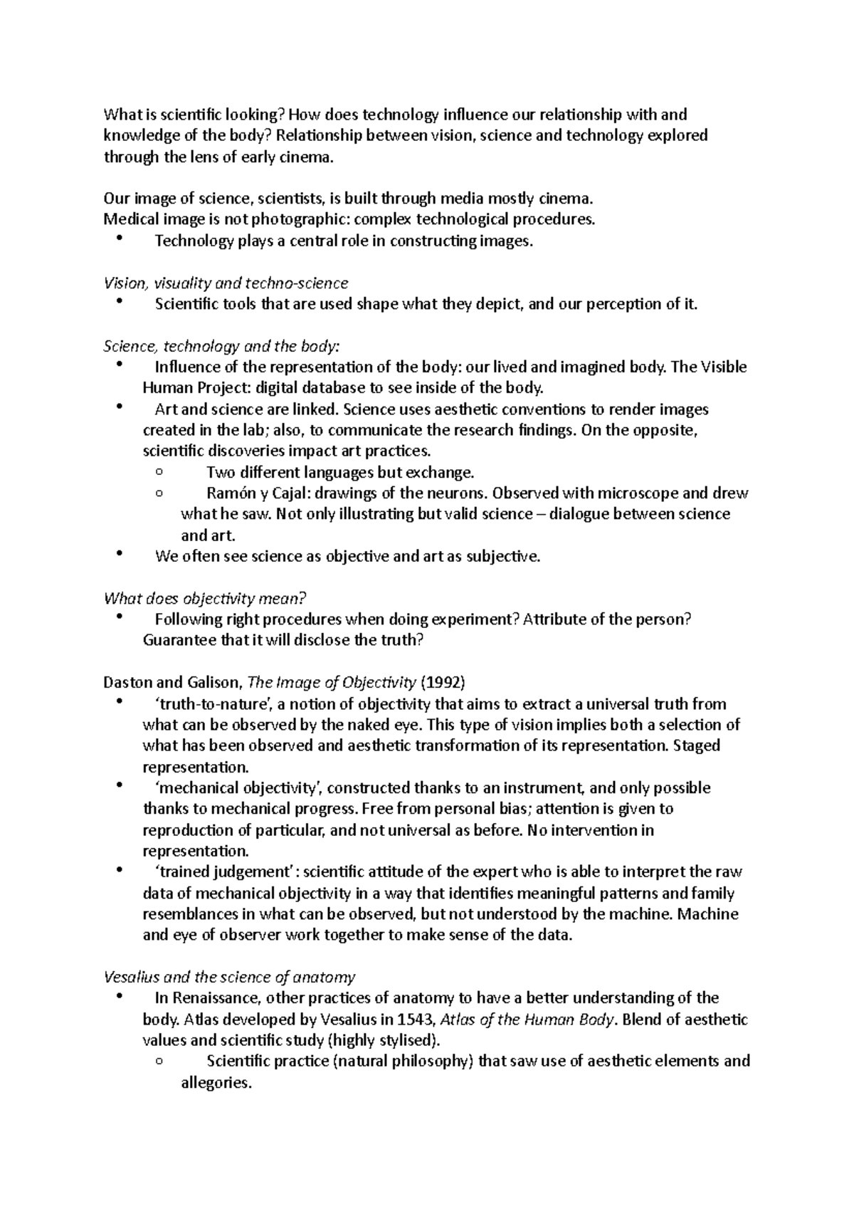 Week 4 Scientific Looking - What is scientific looking? How does ...