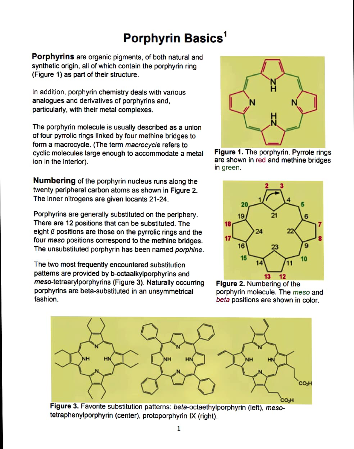 Porphyrin It's Structure And Importance - Porphyrin Basics Porphyrins ...