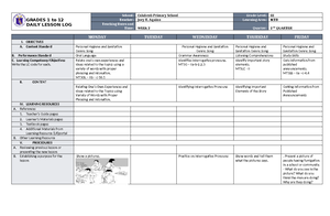 TG math - MATHEMATICS March 08, 2024 I. OBJECTIVE : Illustrate random ...