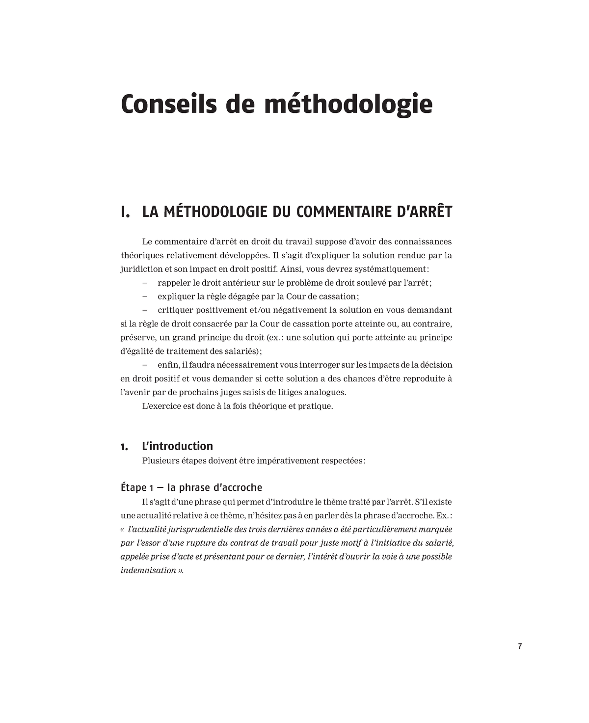 Méthodo Exo De Droit - ####### 7 Conseils De Méthodologie I. LA ...