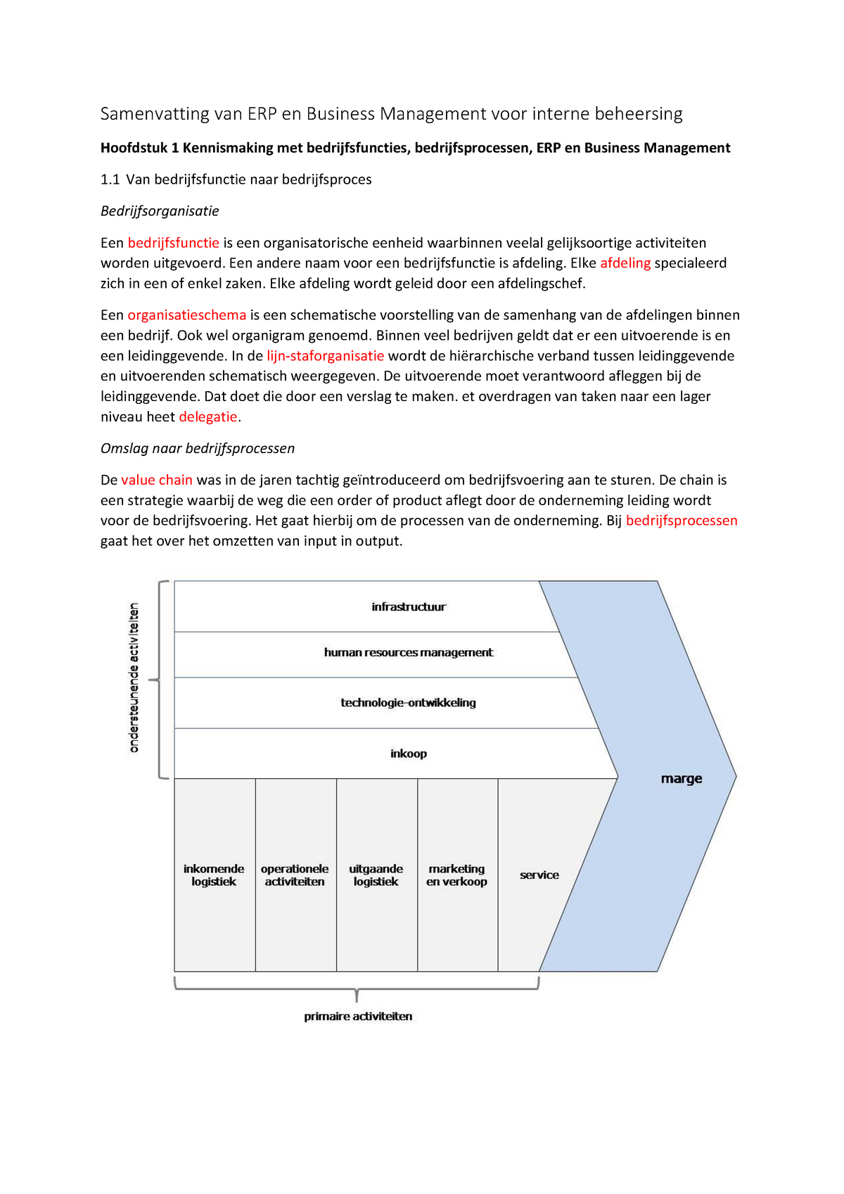 Samenvatting Van ERP En Business Management Hoofdstuk 1 - Warning: TT ...