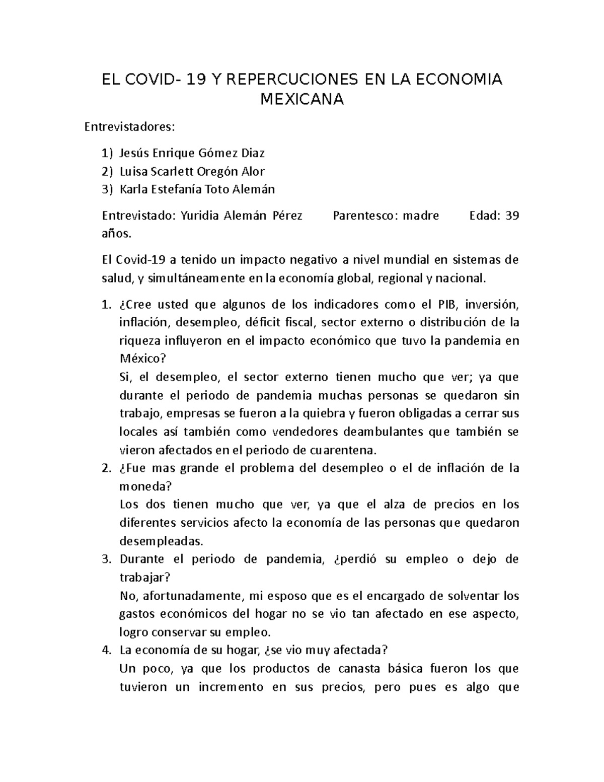 EL Covid - EL COVID- 19 Y REPERCUCIONES EN LA ECONOMIA MEXICANA ...