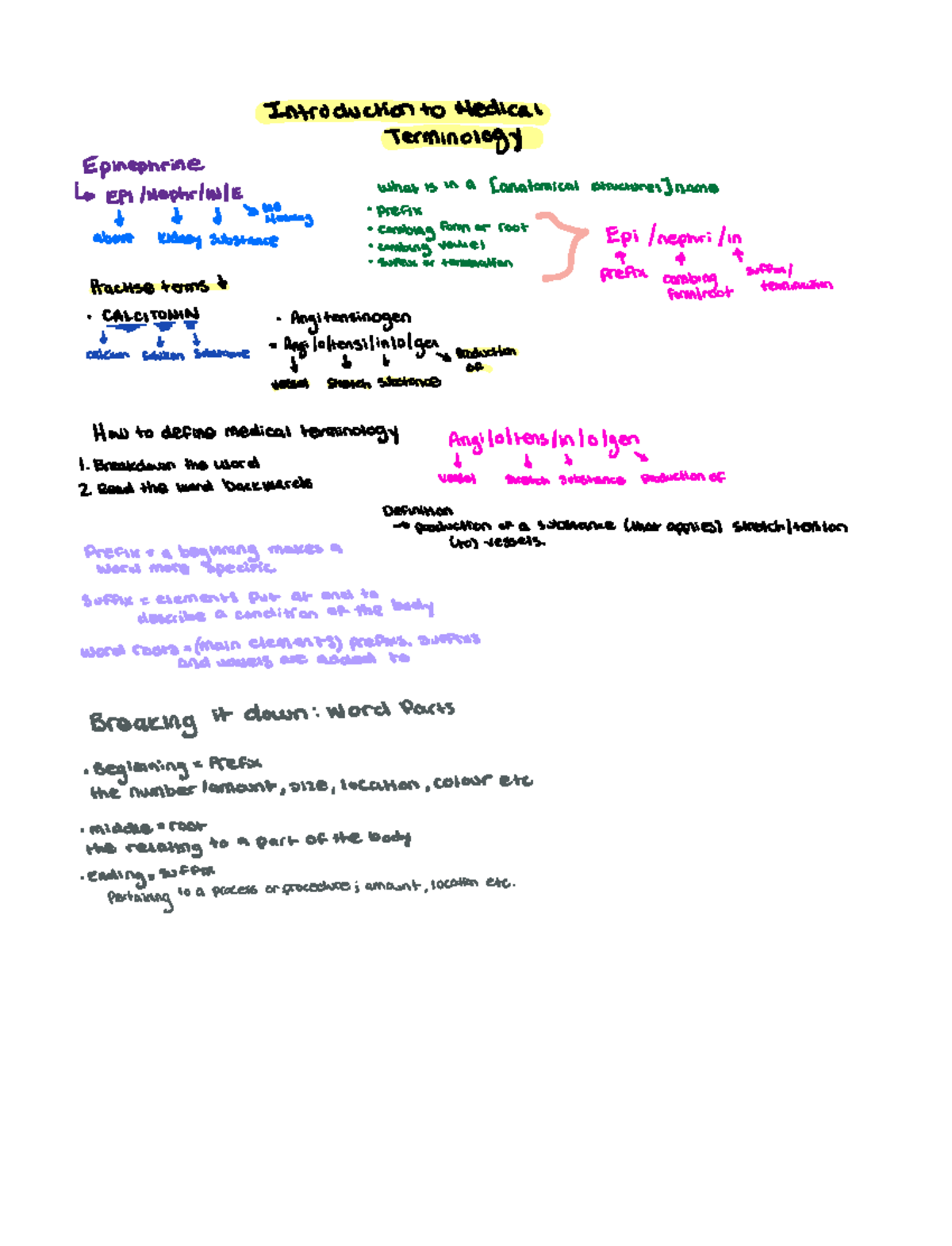 Understanding Medical Terminology - 1h06 - Mcmaster - Studocu