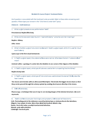 Module 03 course work - Module 03 Course Project: Medical History Each ...