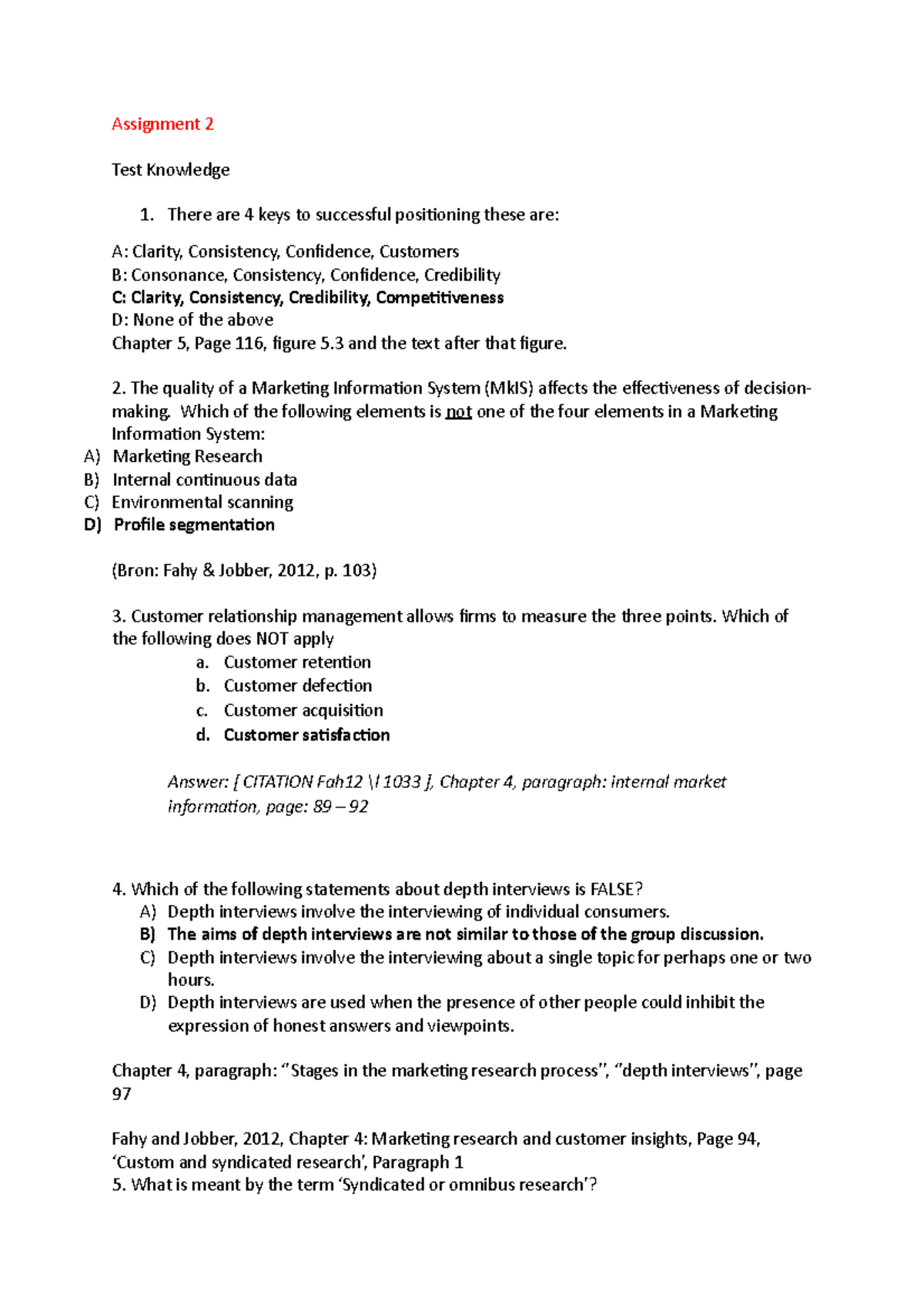 Mc exercise 2 - Questions which potential can be part of the exam ...