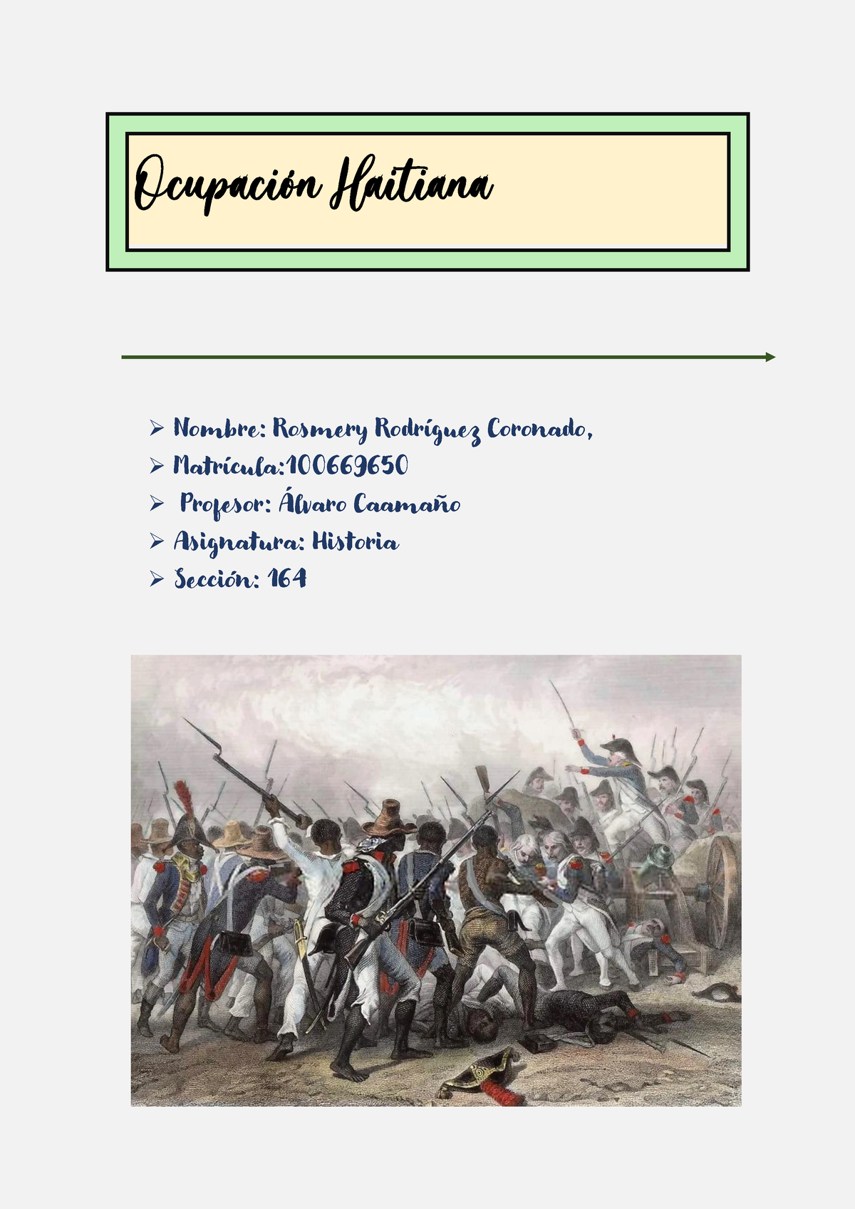 Independencia Nacional 1822 1865 Incluyendo Ocupación Haitiana