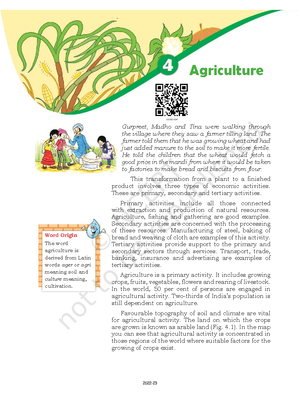 case study on agriculture class 8