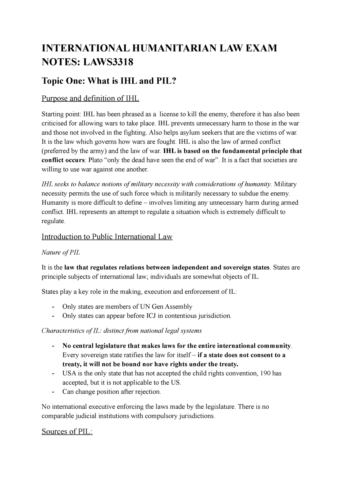 thesis topics in international humanitarian law