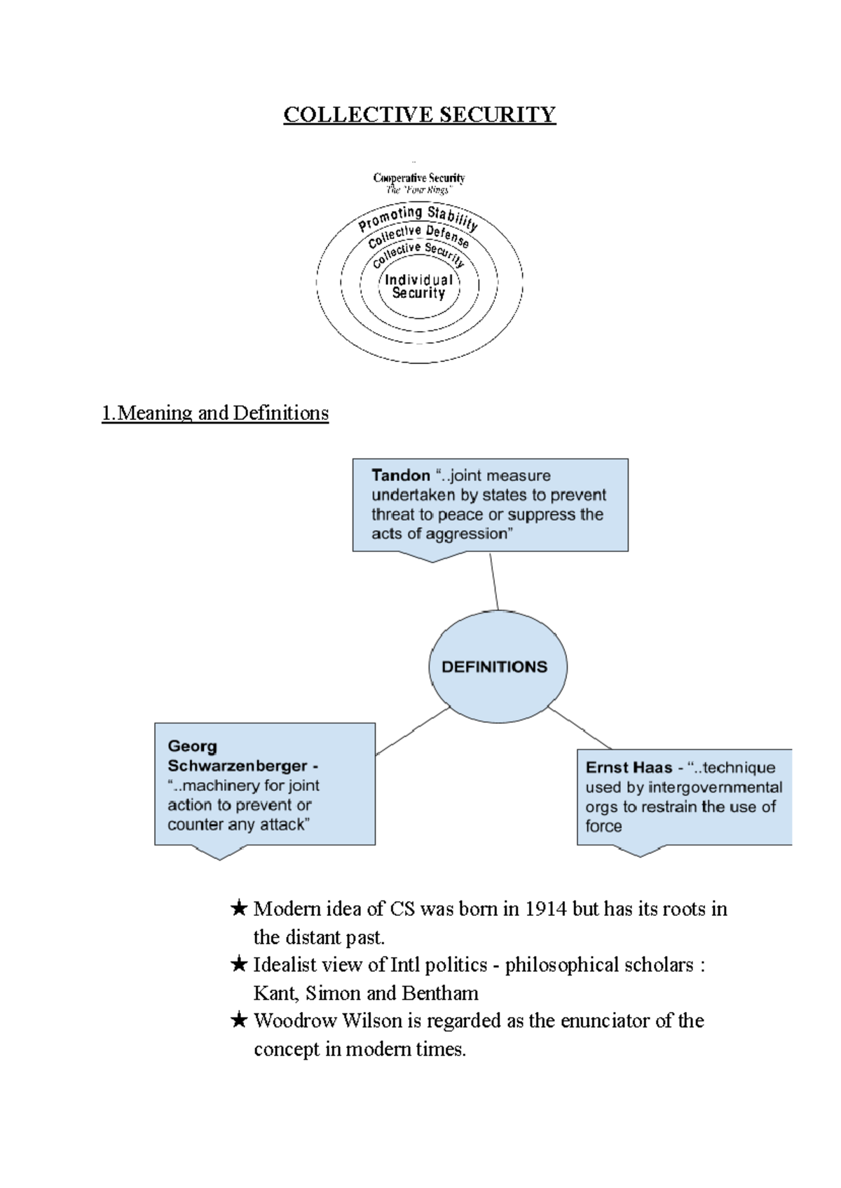 Collective Security - COLLECTIVE SECURITY 1 and Definitions ★ Modern ...