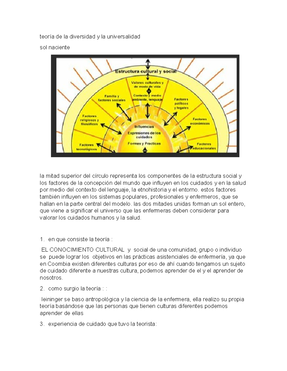 Tarea U Trata De Teorias Teor A De La Diversidad Y La Universalidad