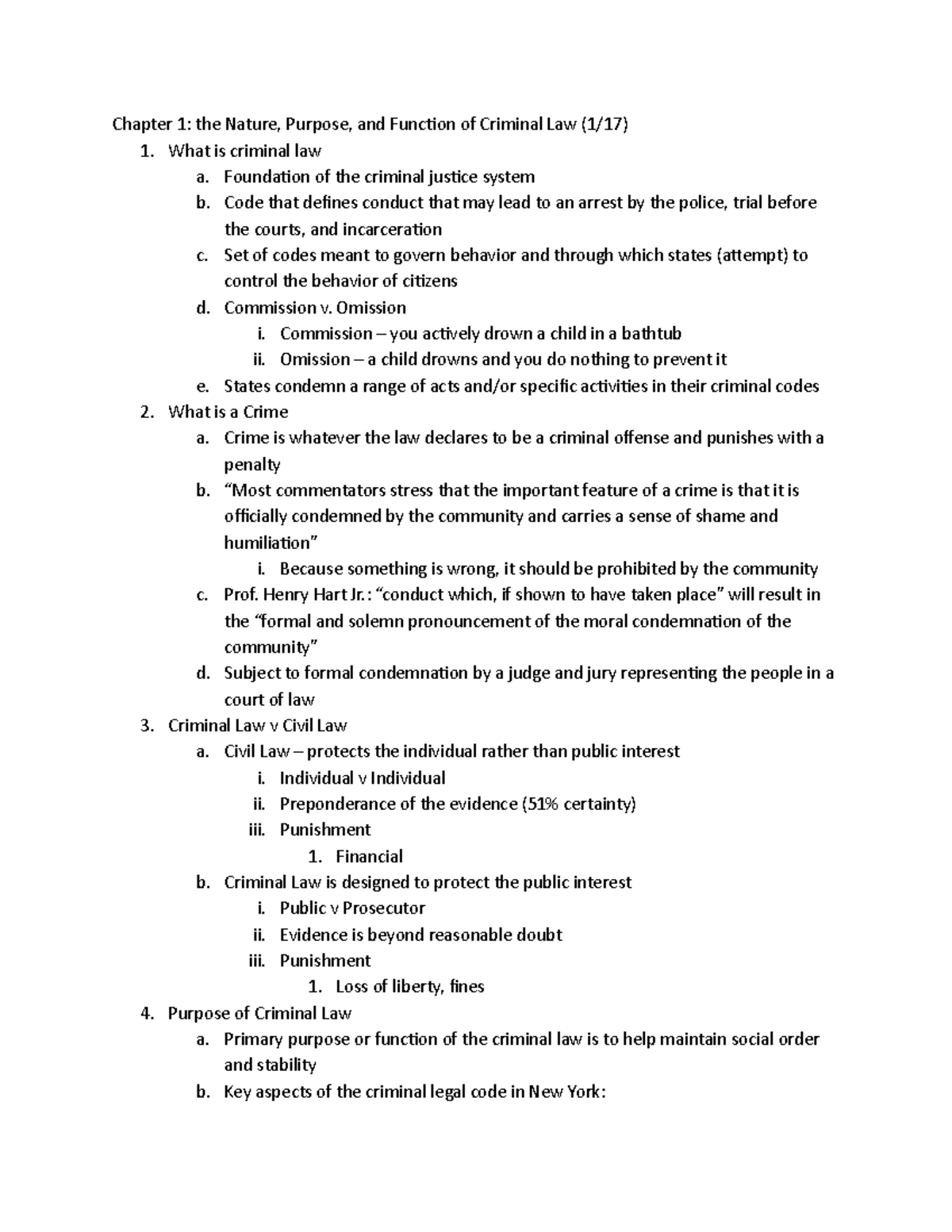Crim & Court Procedures - Chapter 1: the Nature, Purpose, and Function ...