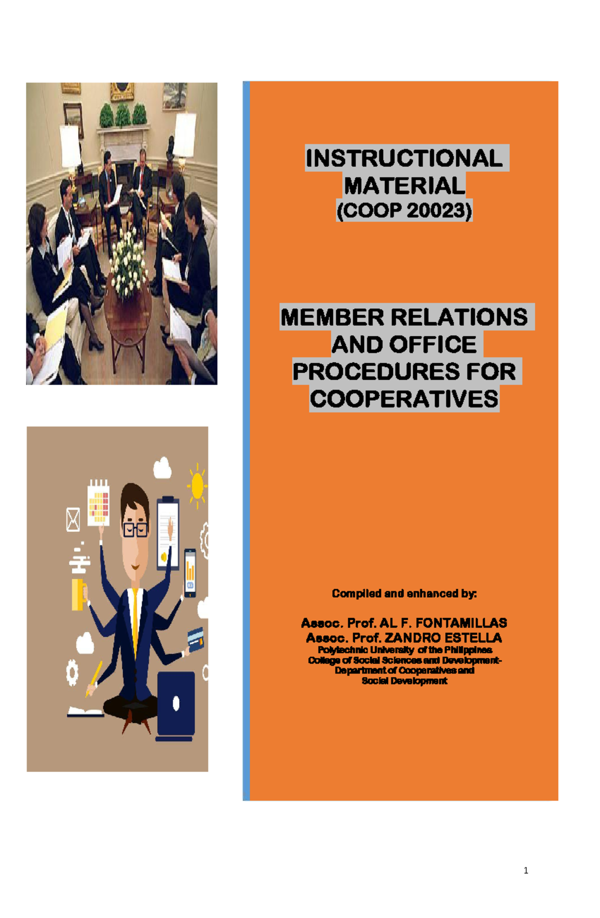 COOP 2002 3 Member Relations reviewer only INSTRUCTIONAL MATERIAL