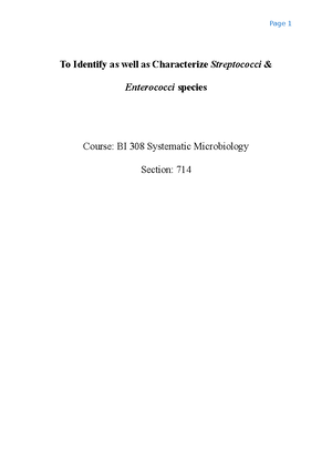 Dichotomous key #1 - Notes - Louie B. De Leon March 25, 2024 Maria ...