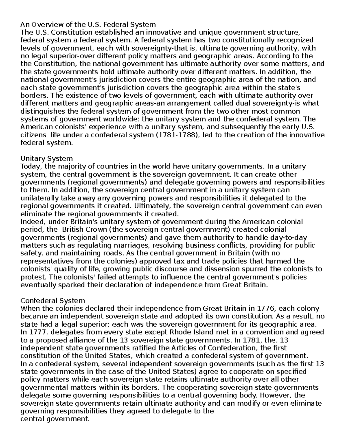 McGrawhill Democracy Now Essential Edition Textbook Chapter 3 ...