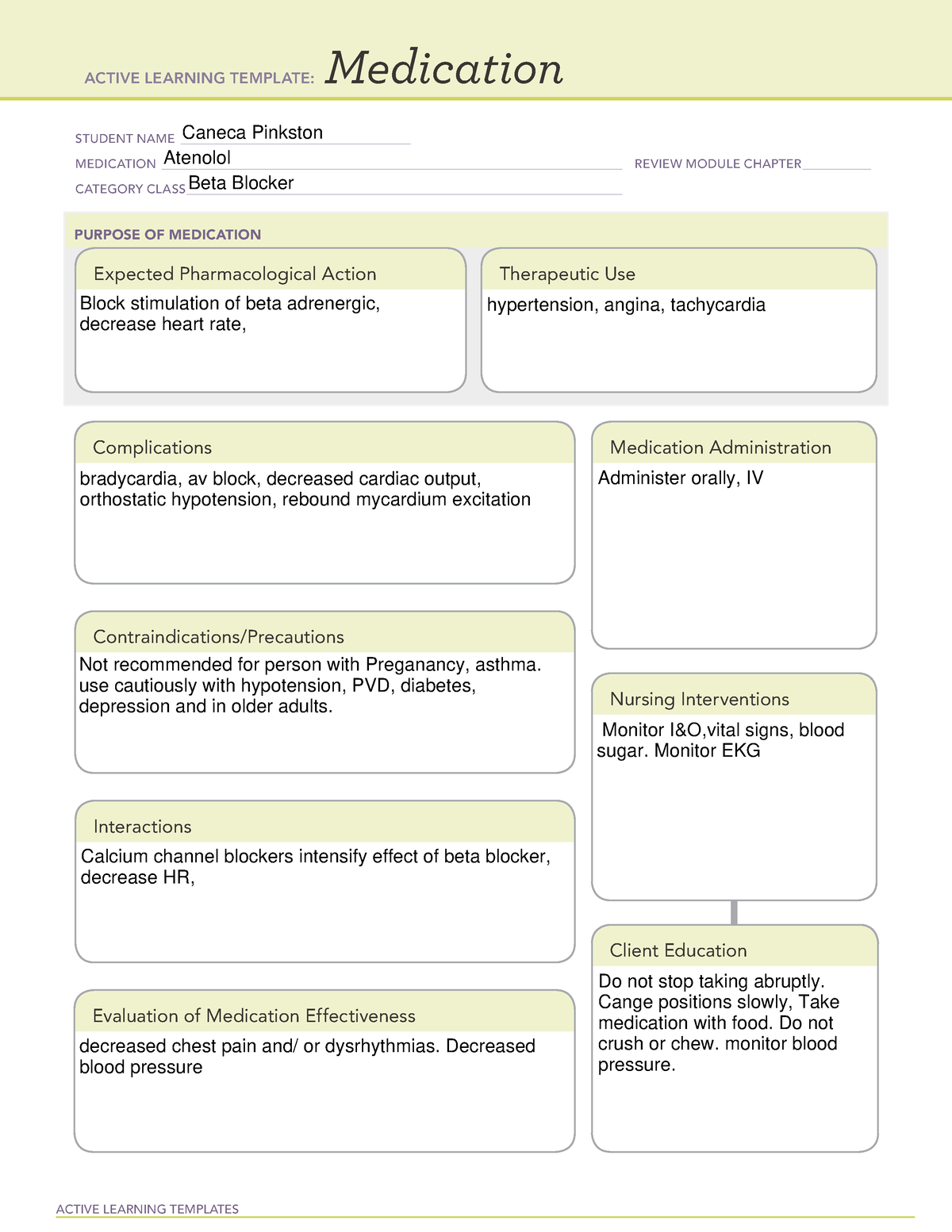 atenolol-ati-medication-template-active-learning-templates