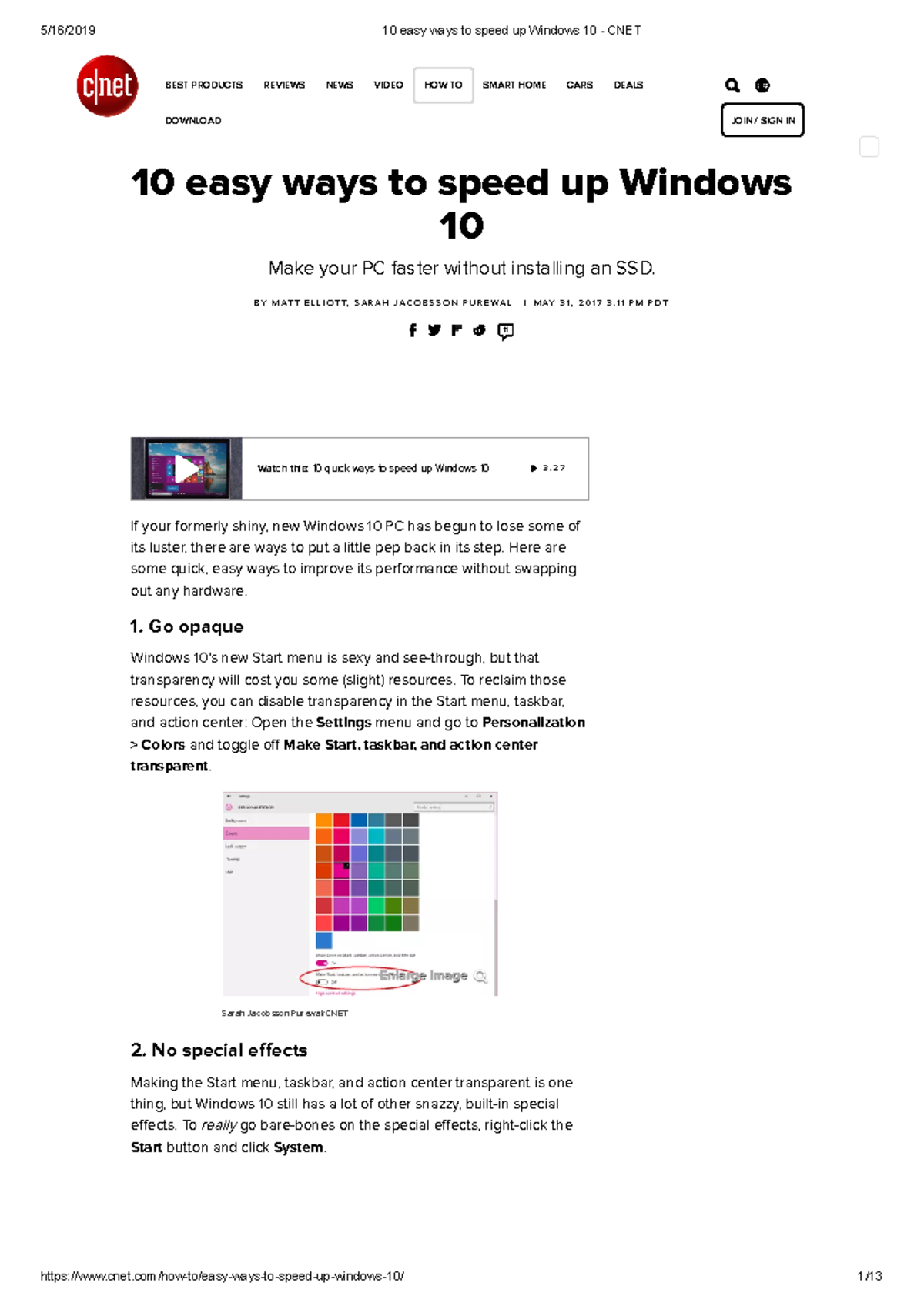 Windows 10-10 easy ways to speed up Windows 10 - L A P T O P S 10 easy ...
