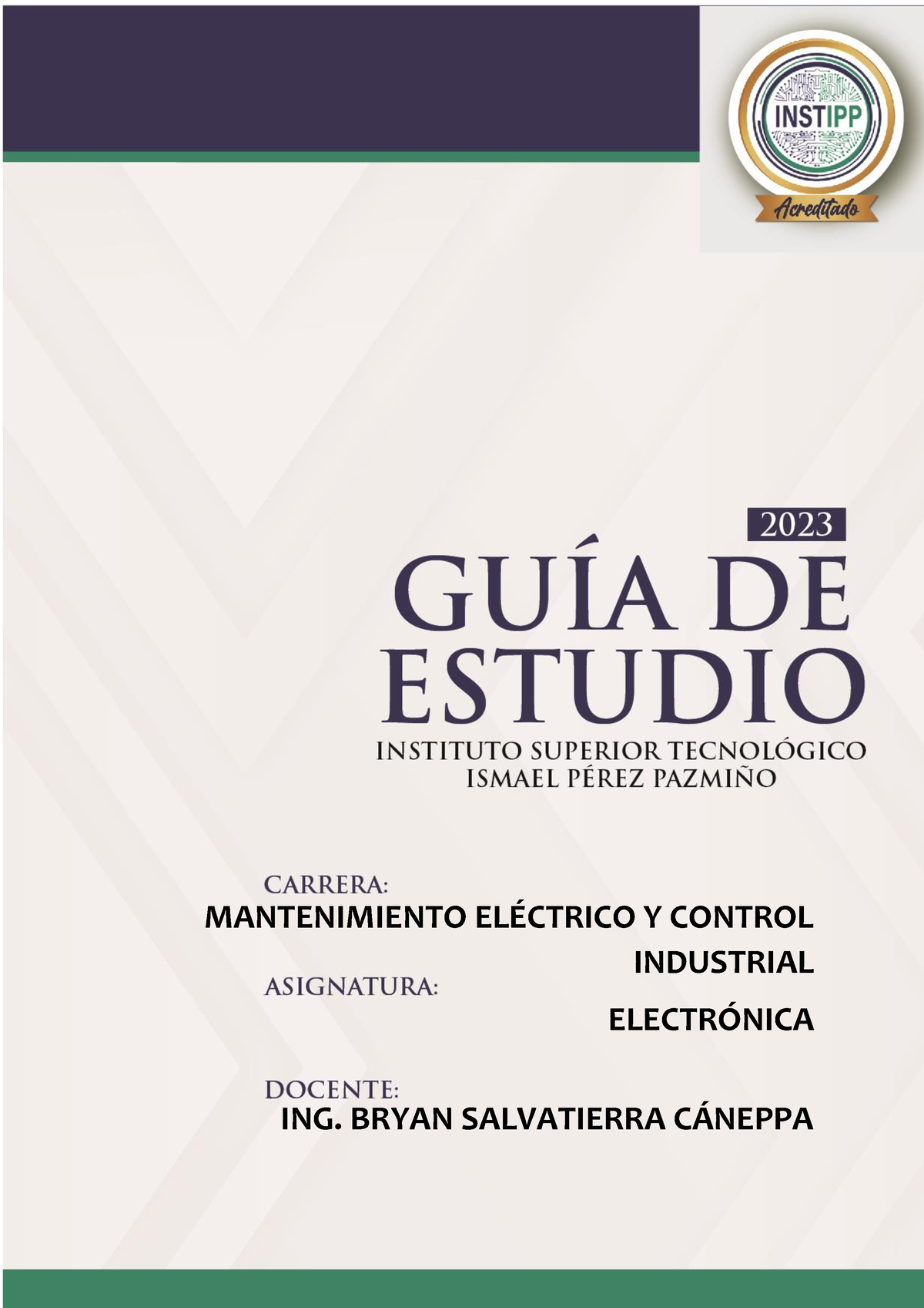 Corregida Guia Estudio Electrónica - MANTENIMIENTO EL.. Y CONTROL ...