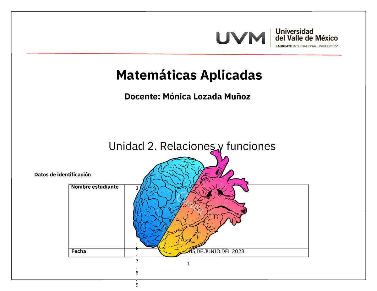 Unidad 2 Relaciones Y Funciones - 1. 2. 3. 4. 5. 6. 7. 8. 1 ANGEL ...